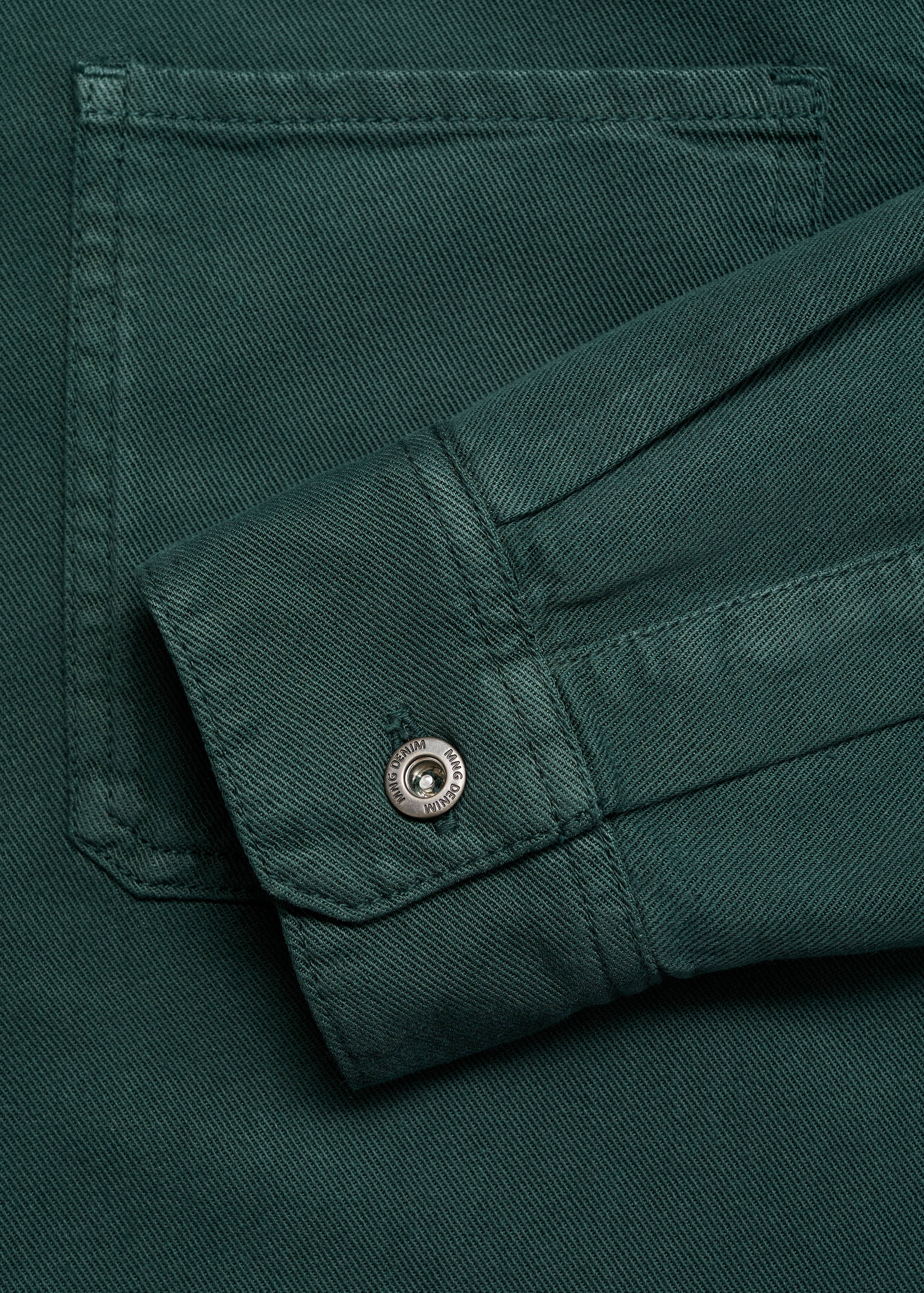 Regular-fit cotton lyocell overshirt - Details of the article 0