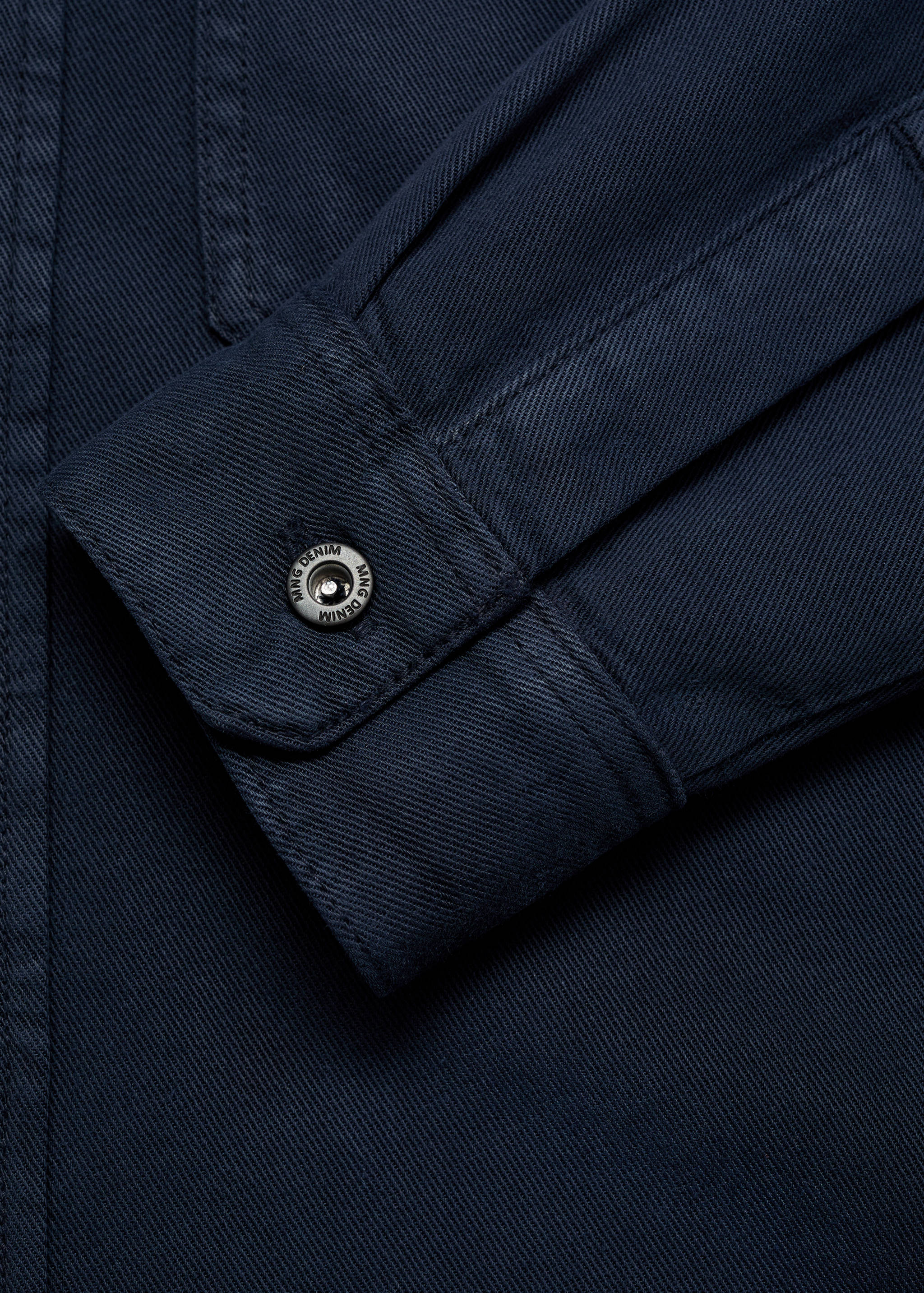 Regular-fit cotton lyocell overshirt - Details of the article 0