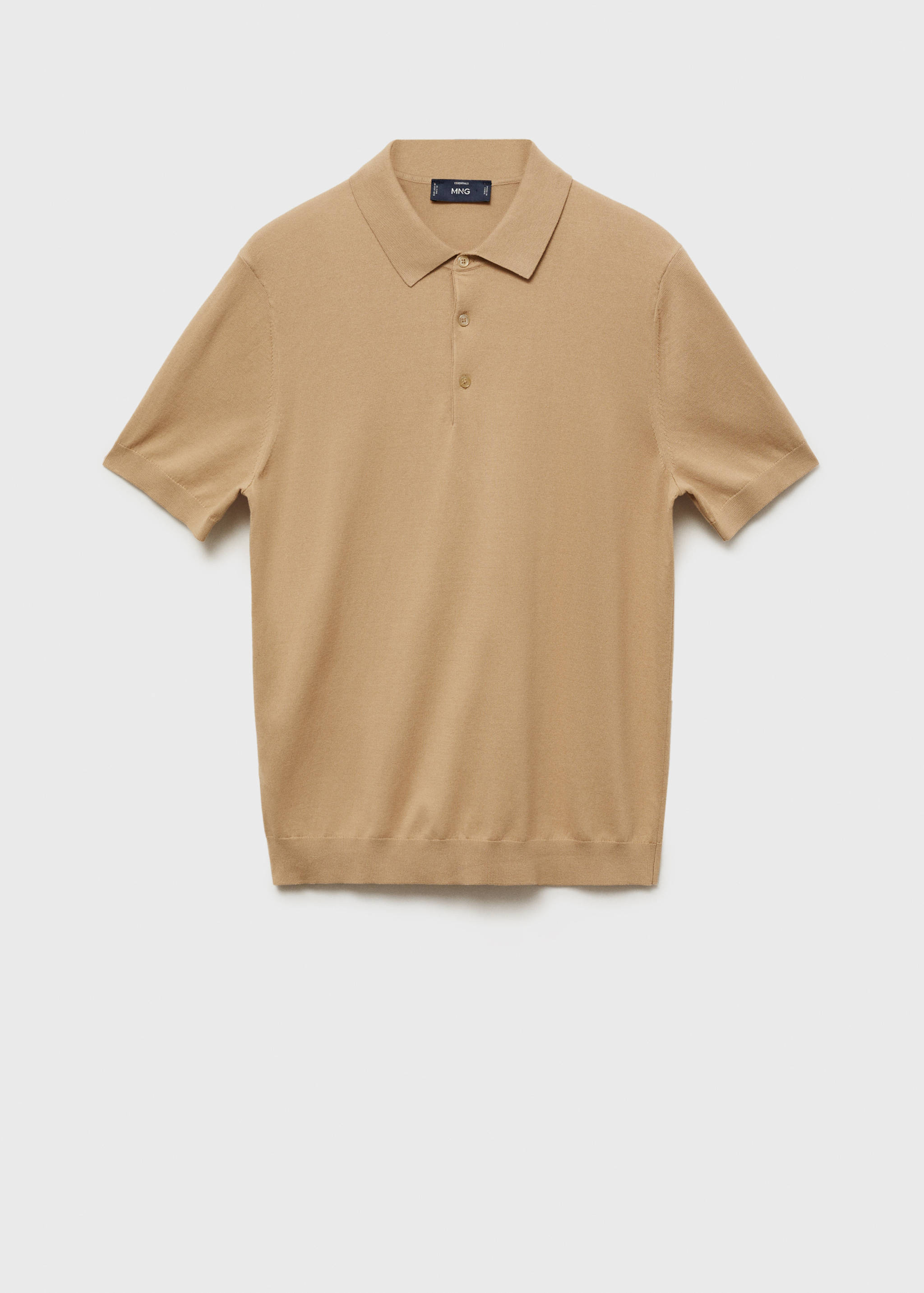 100% cotton fine-knit polo shirt - Article without model
