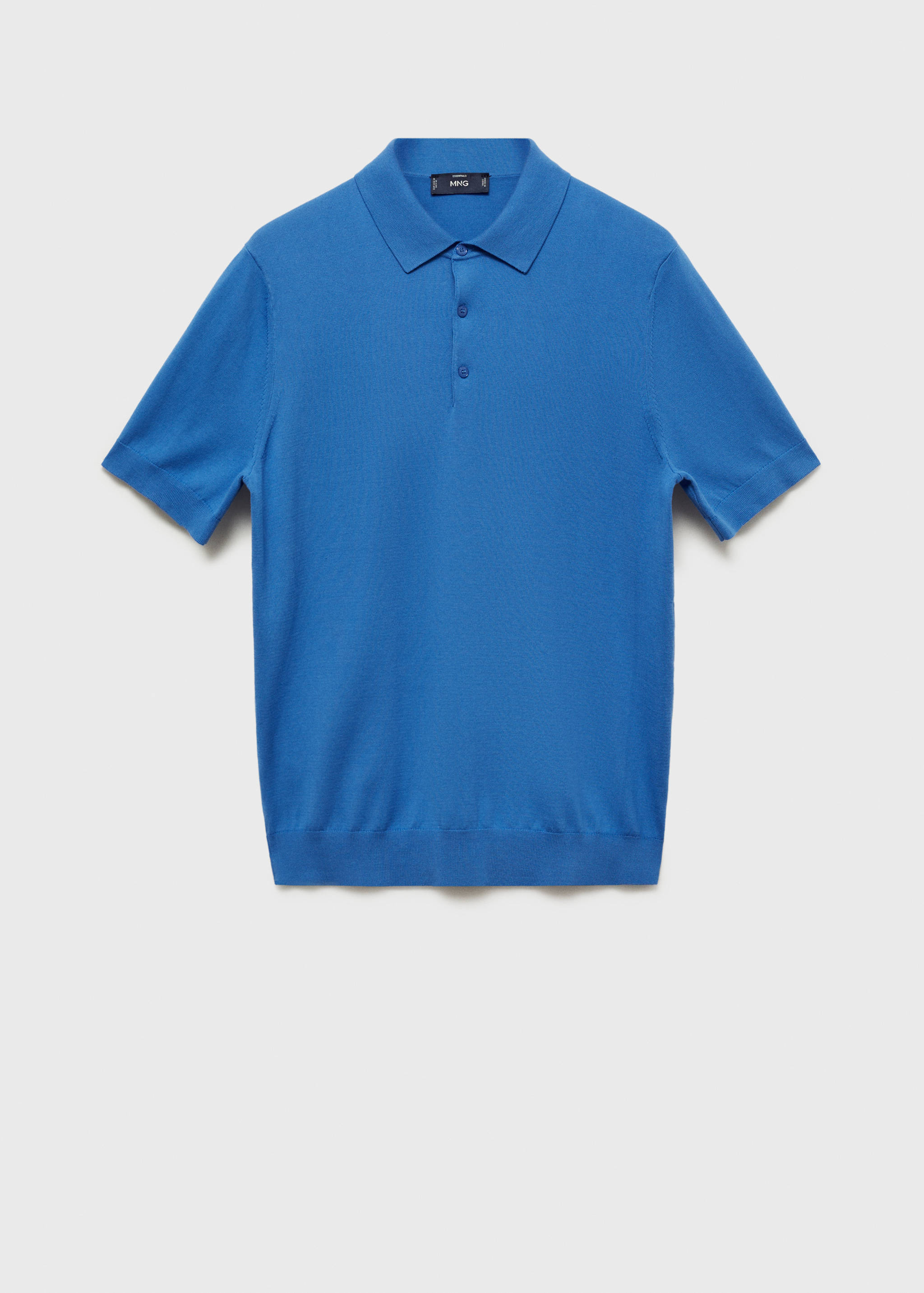 100% cotton fine-knit polo shirt - Article without model
