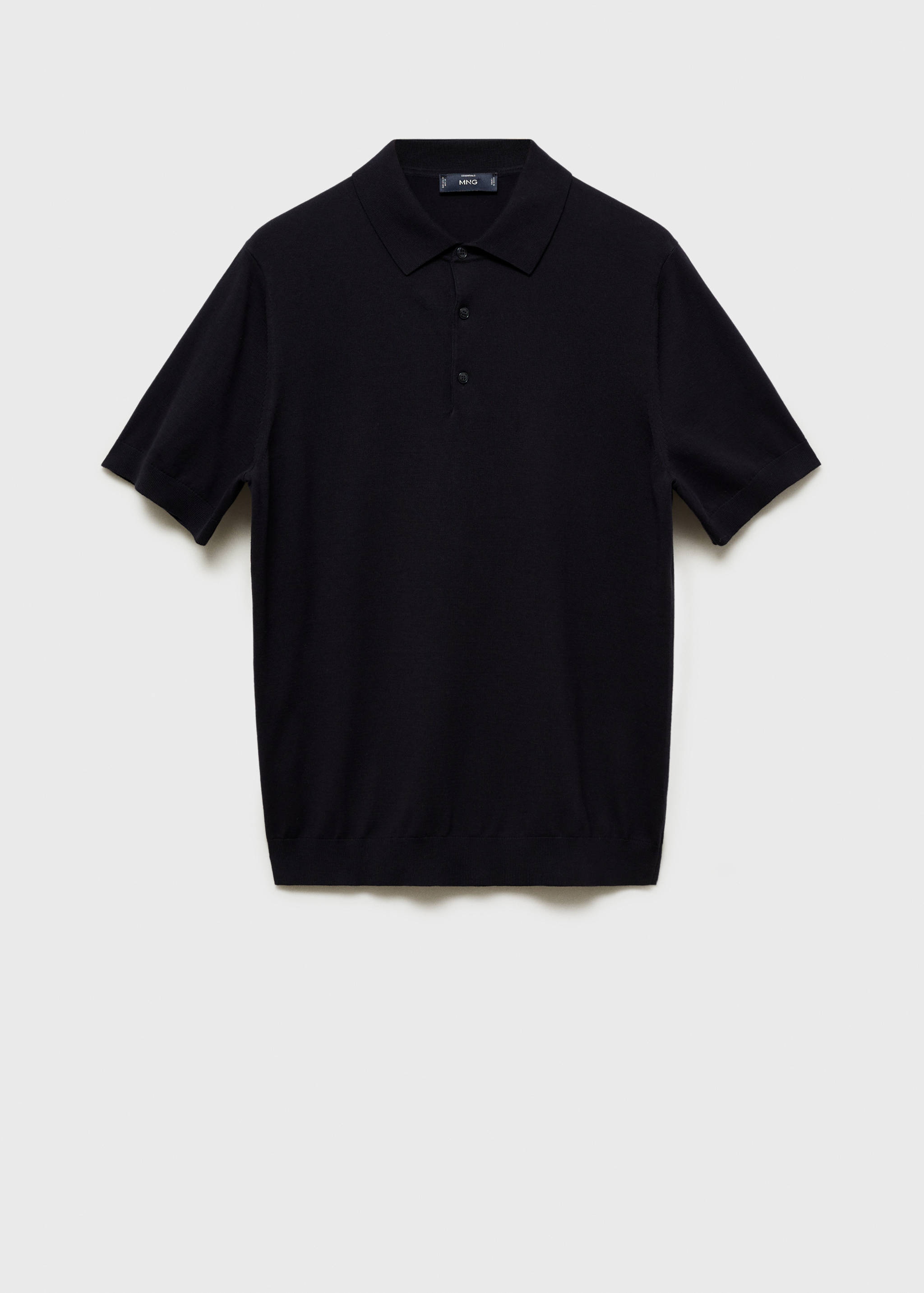 100% cotton fine-knit polo shirt - Article without model