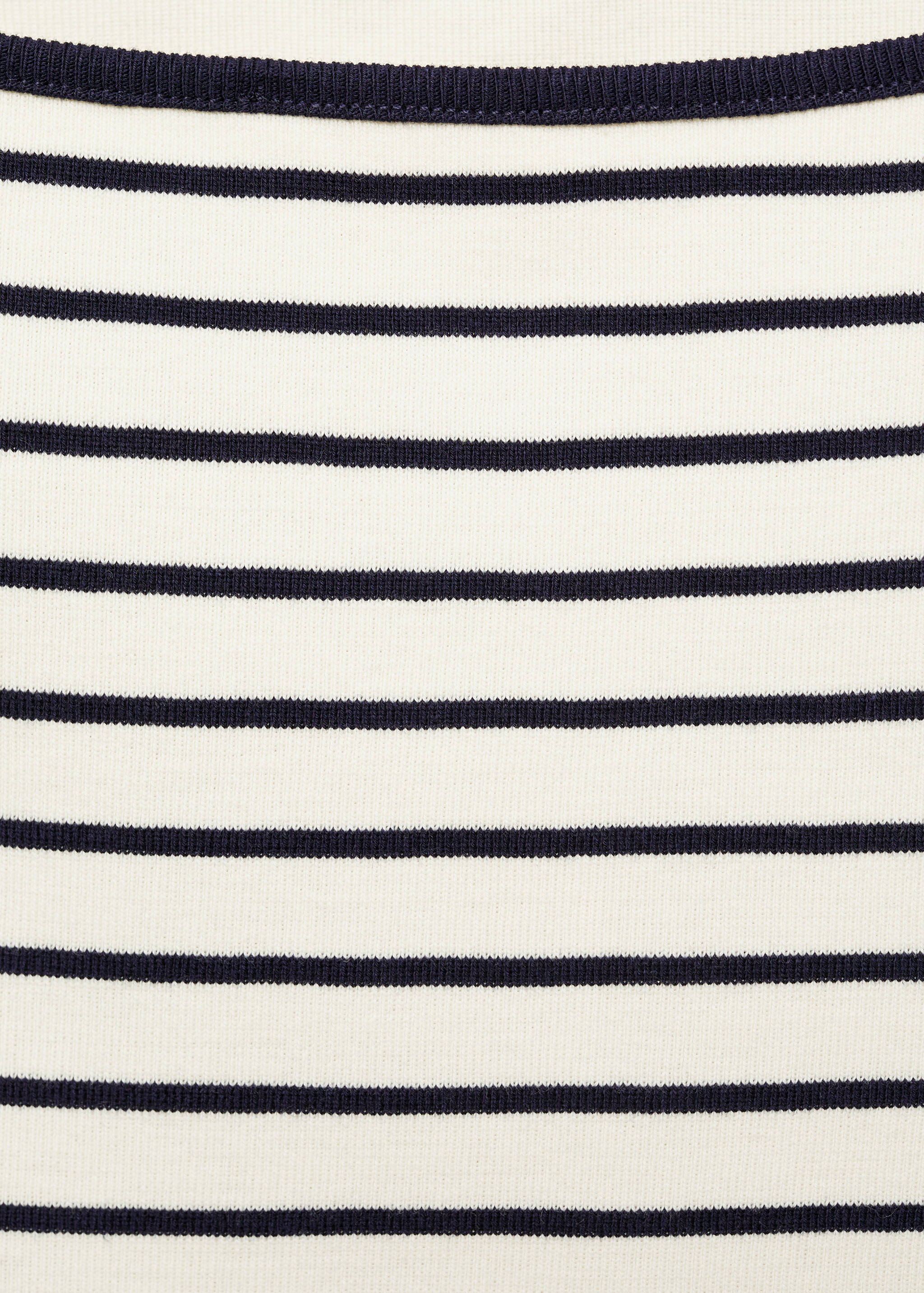 Striped boat-neck t-shirt - Details of the article 8