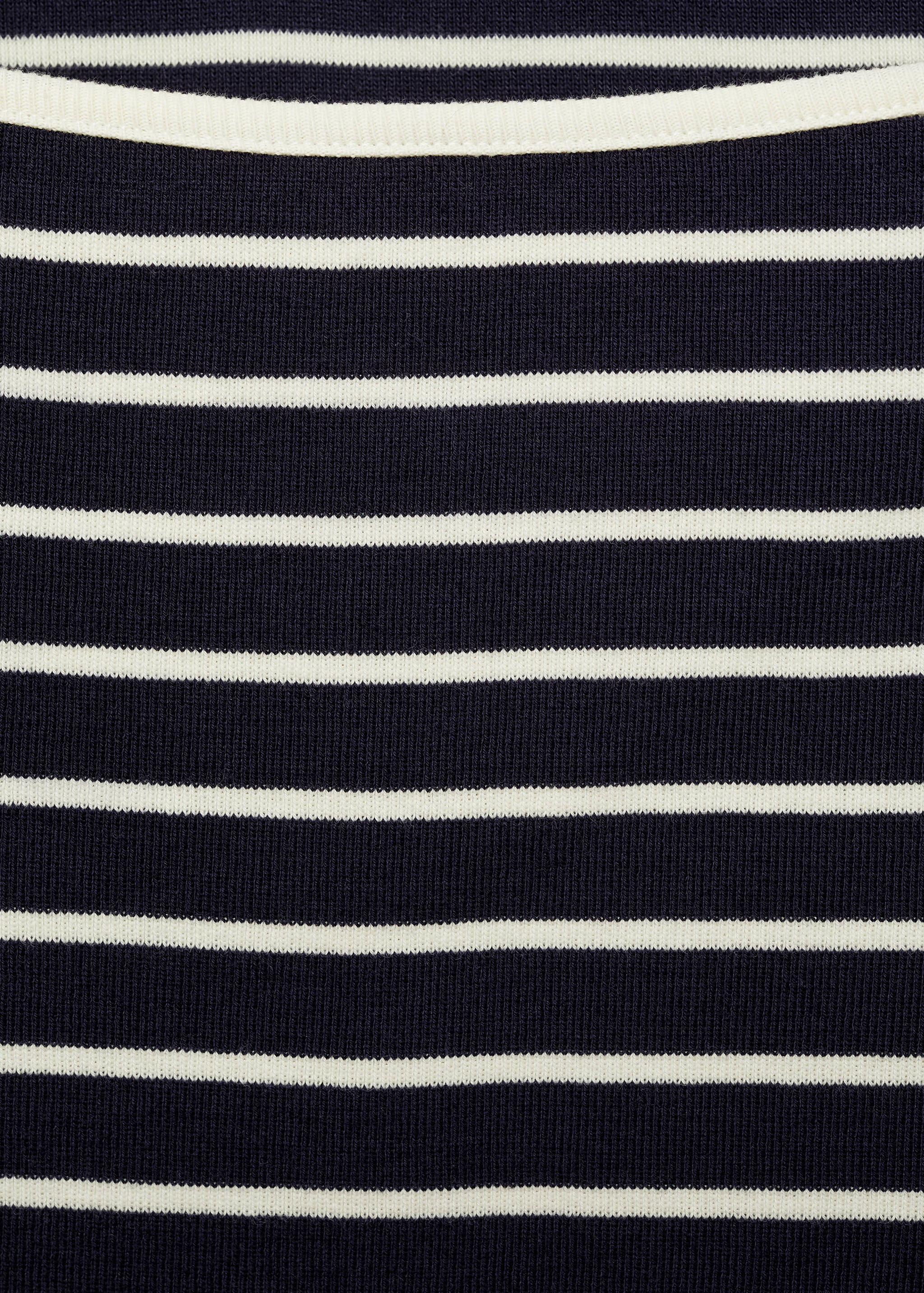 Striped boat-neck t-shirt - Details of the article 8