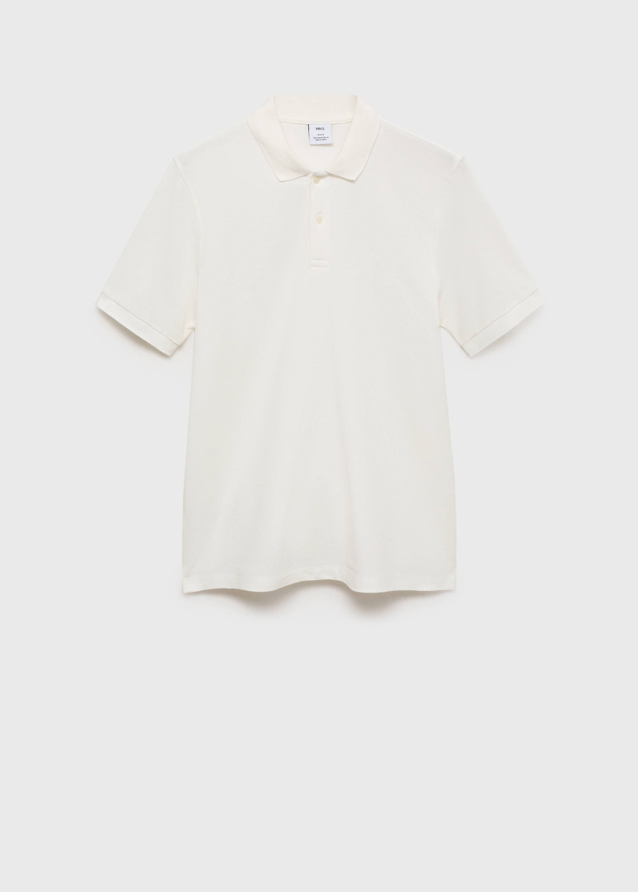 Regular-fit cotton piqué polo shirt - Article without model