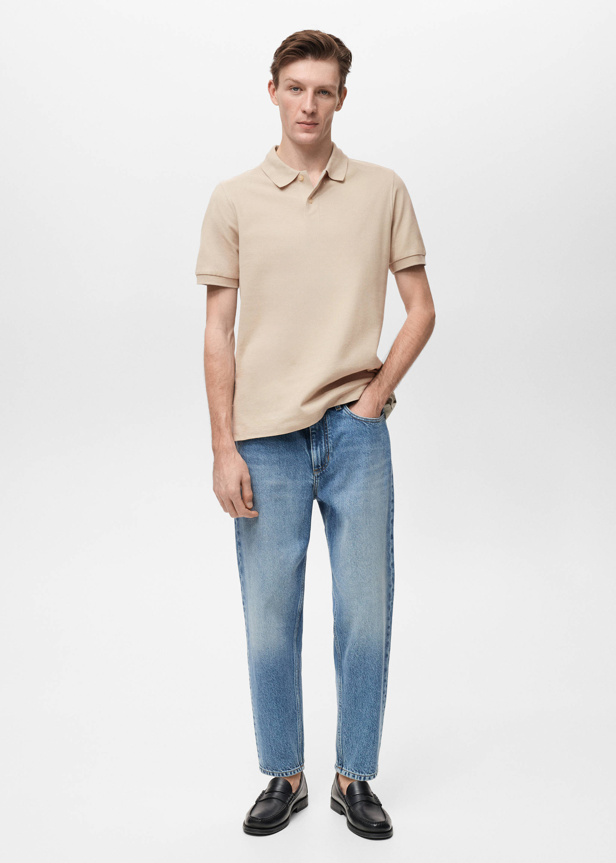 Polo regular-fit piqué coton - Plan général