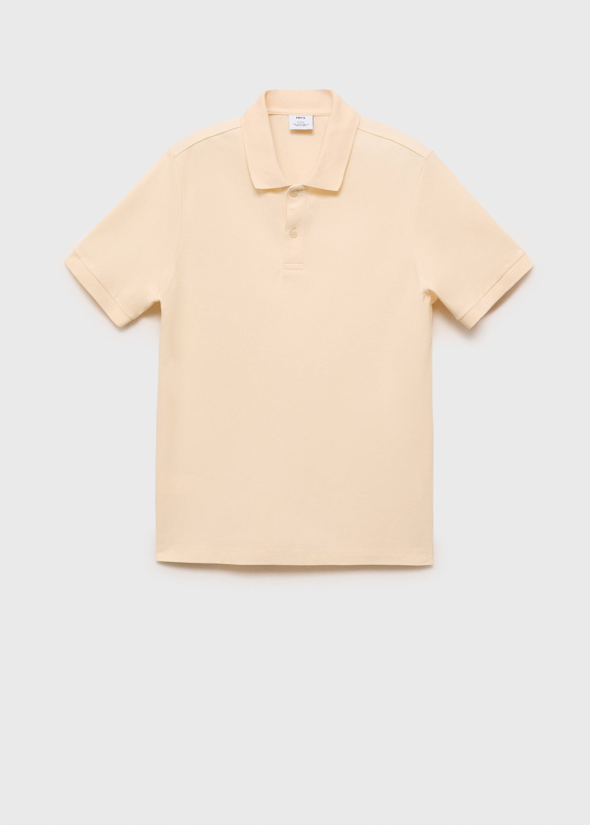 Regular-fit cotton piqué polo shirt - Article without model
