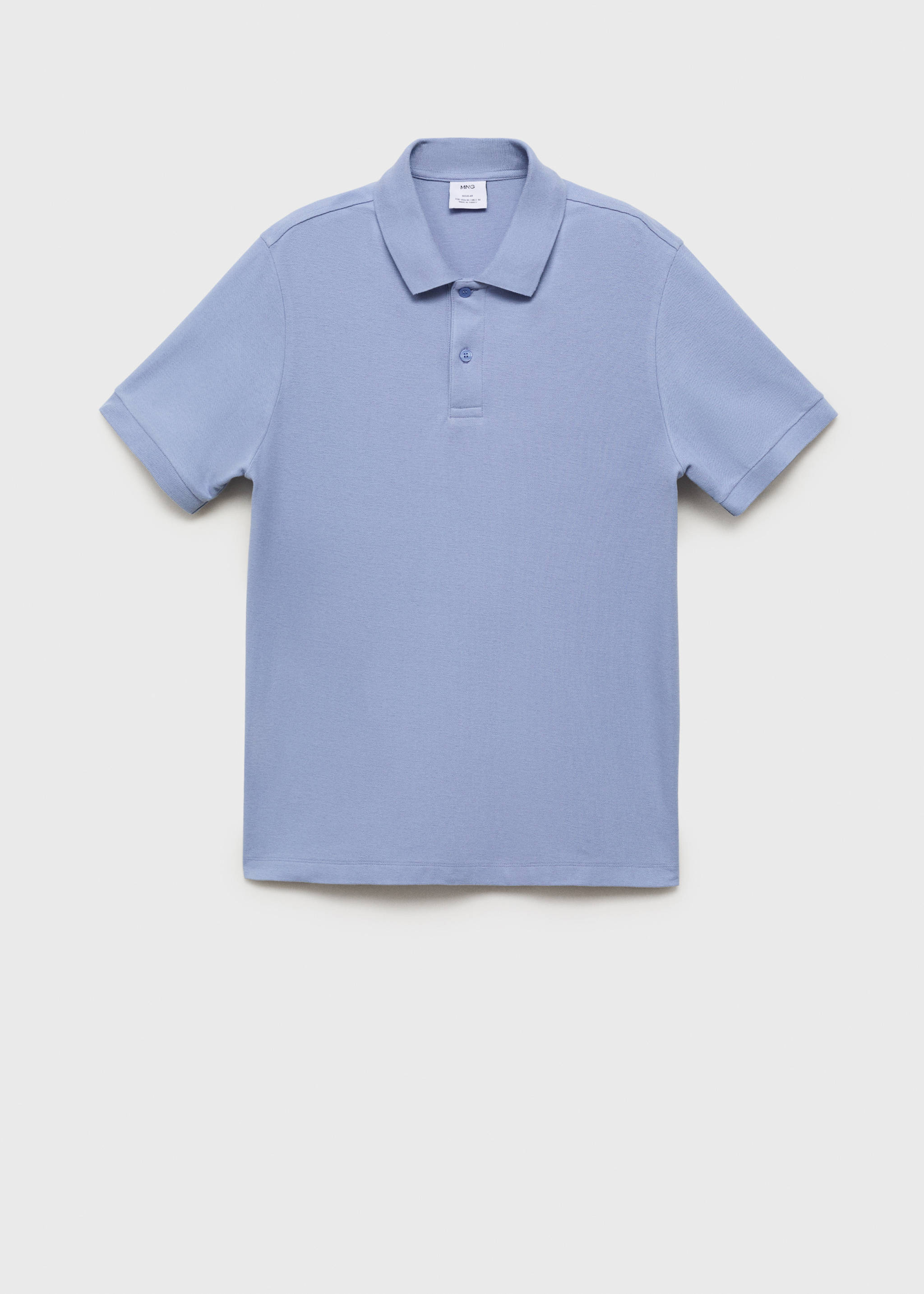 Regular-fit cotton piqué polo shirt - Article without model