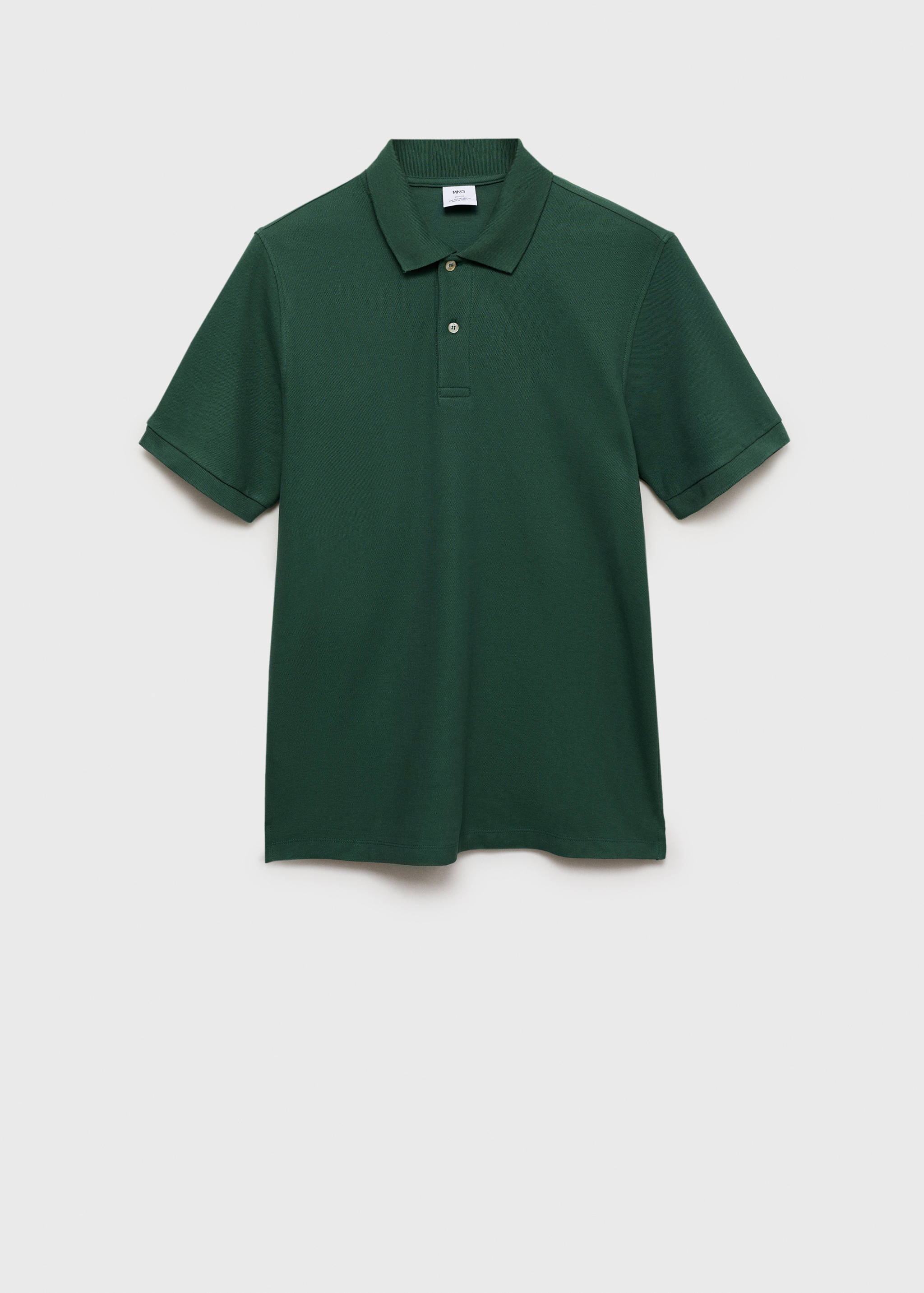 Regular-fit cotton piqué polo shirt - Article without model