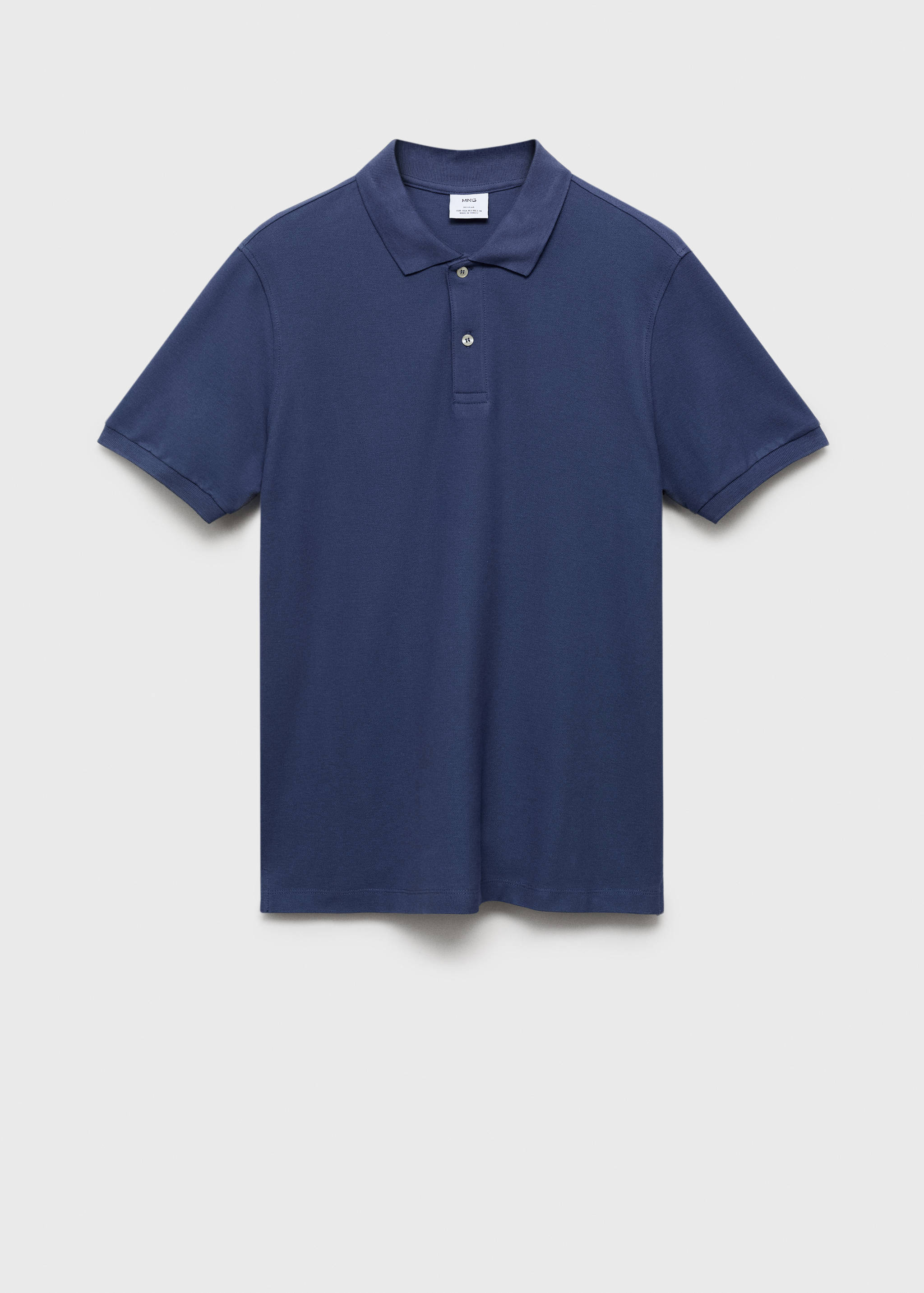 Regular-fit cotton piqué polo shirt - Article without model