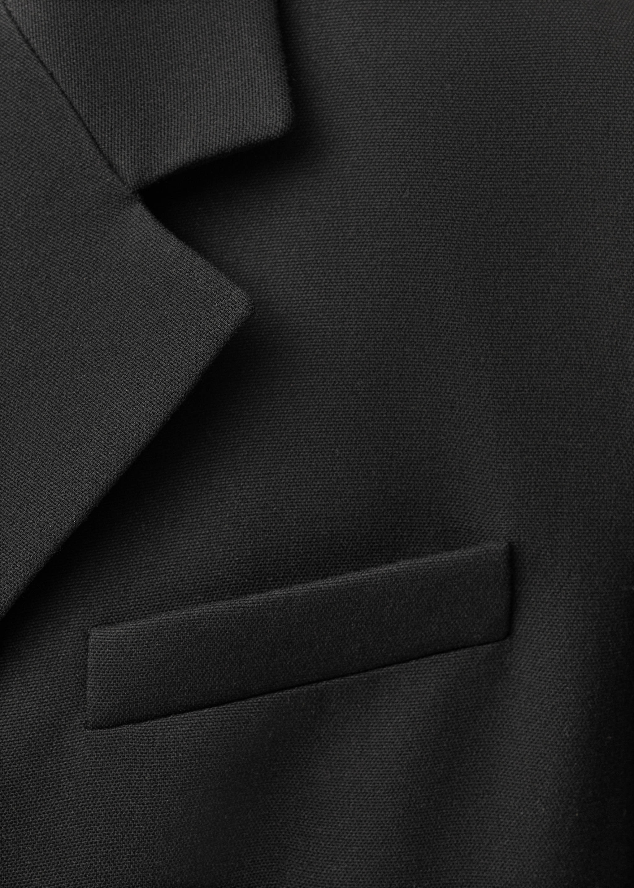 Blazer de fato reto com botões - Pormenor do artigo 0