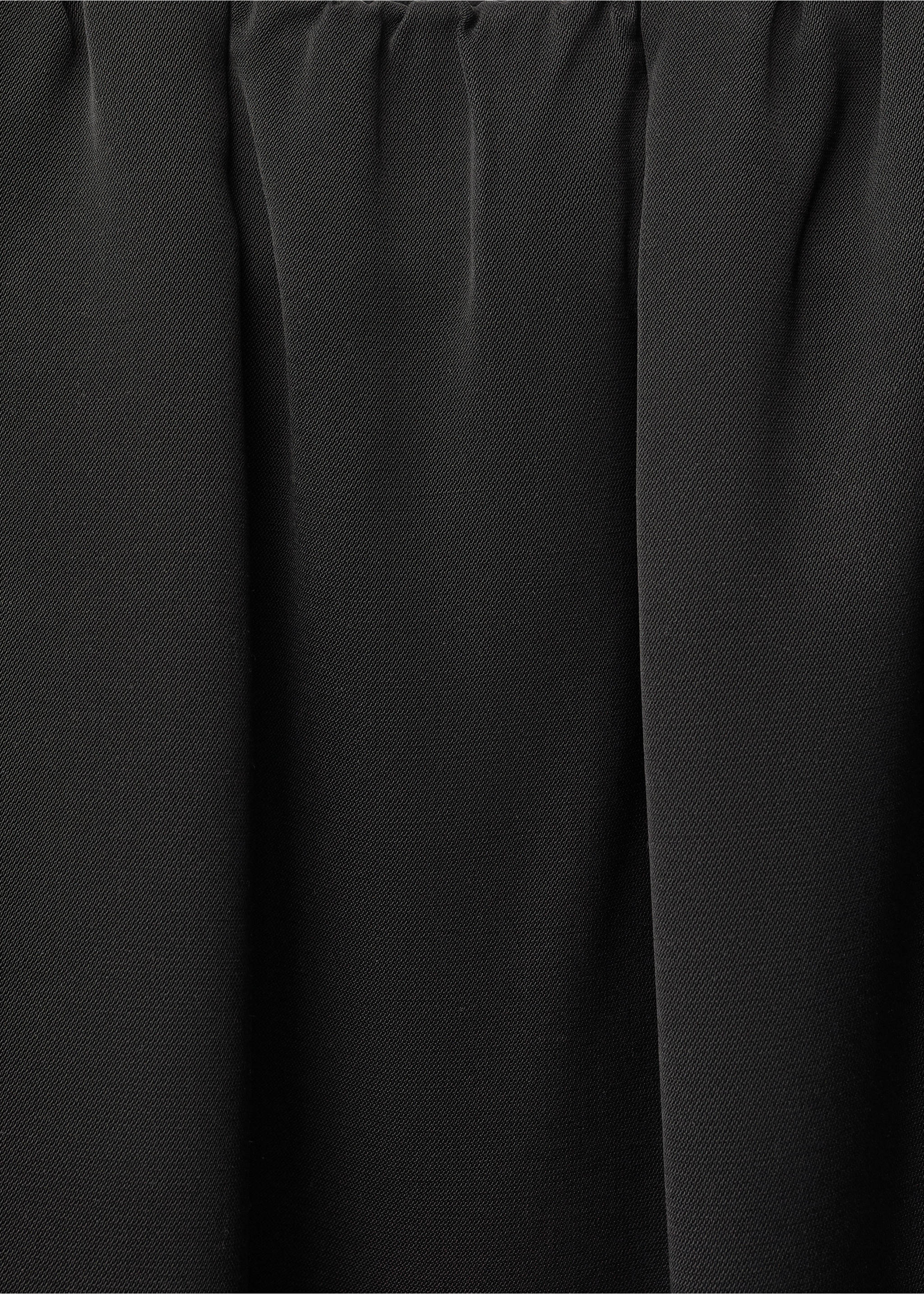 Straight gathered skirt - Details of the article 0, Black. Ref: 87094423-00.