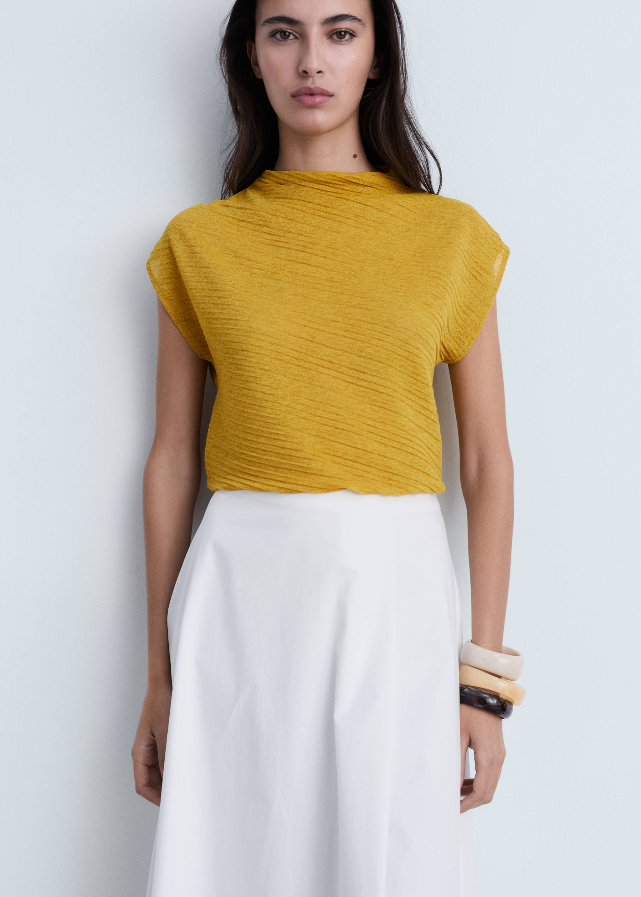 Длинная расклешенная юбка с разрезом - Деталь изделия 2