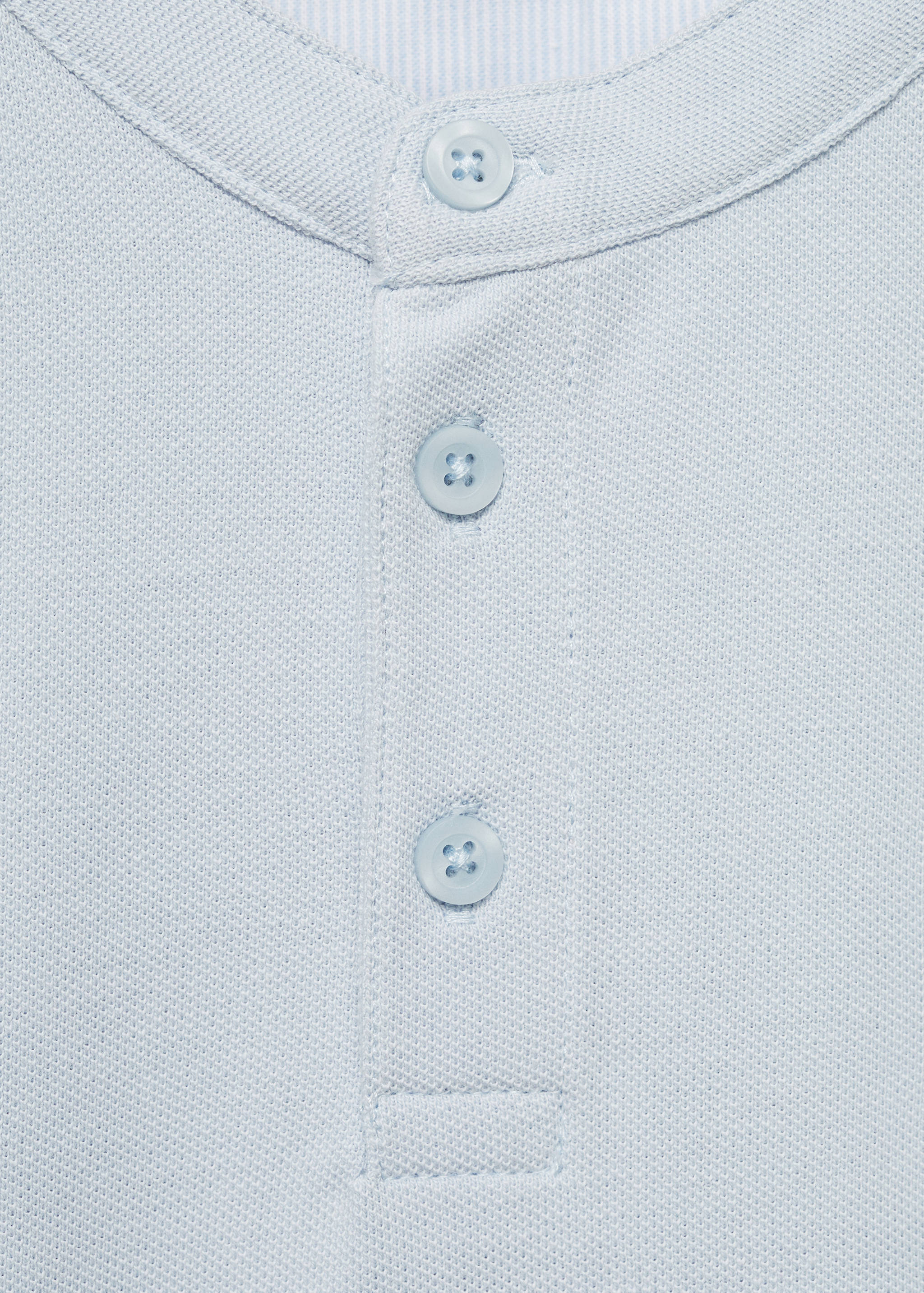 Mao collar polo shirt - Details of the article 8