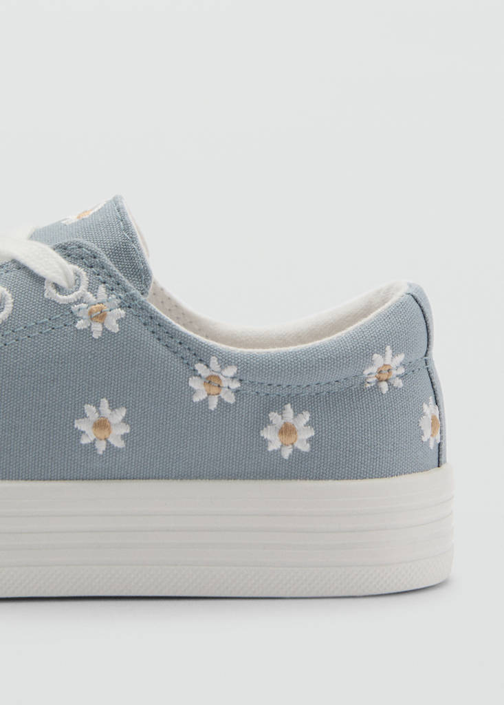 Floral-embroidered trainers - thumbnail 4