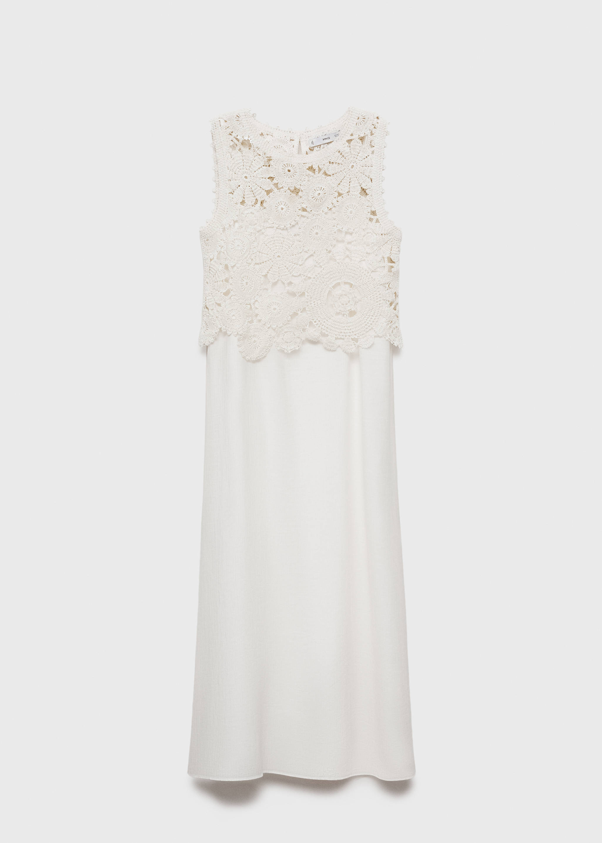 Crochet top midi-dress - Article without model