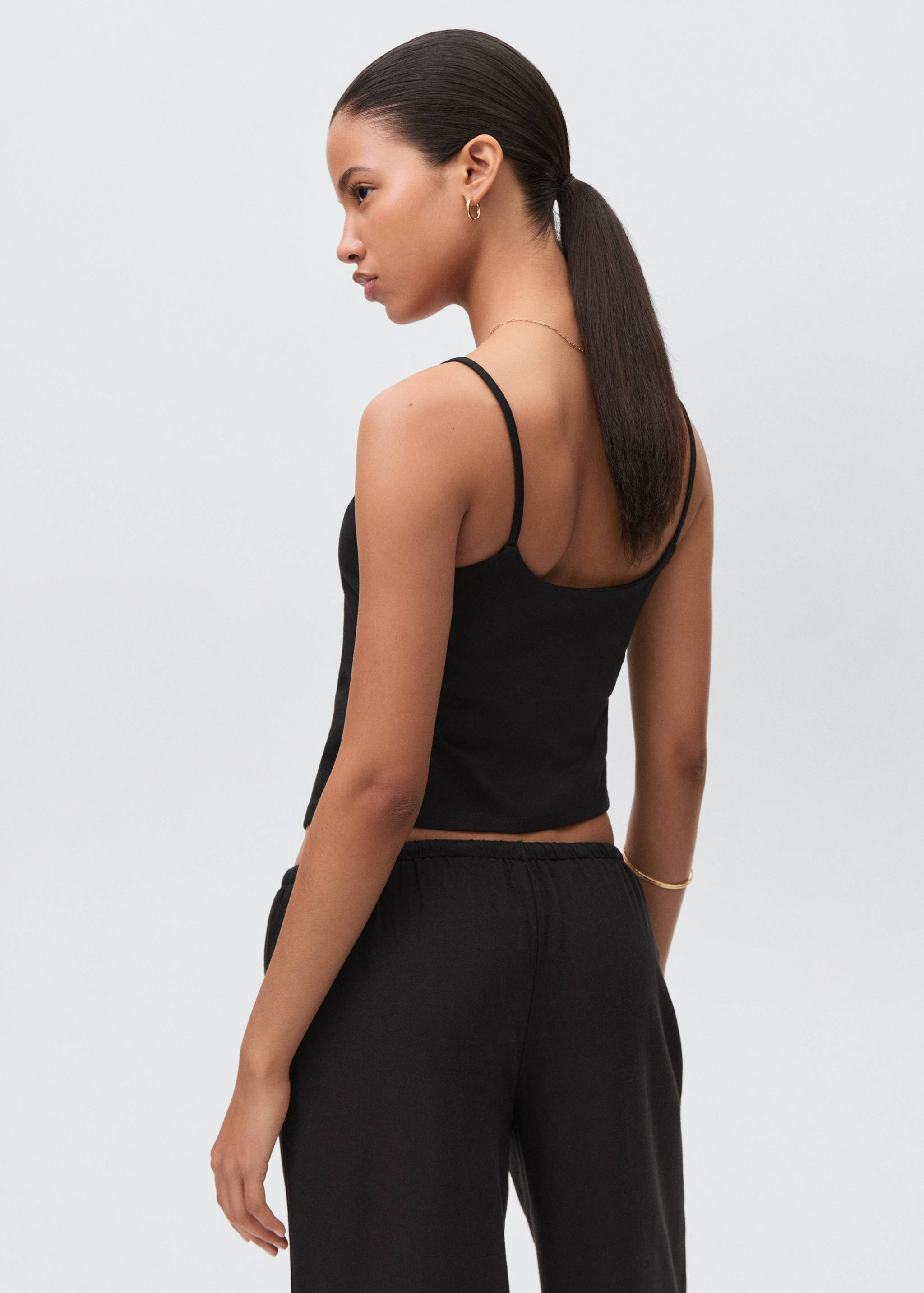 V-neck bandana top - Reverse of the article