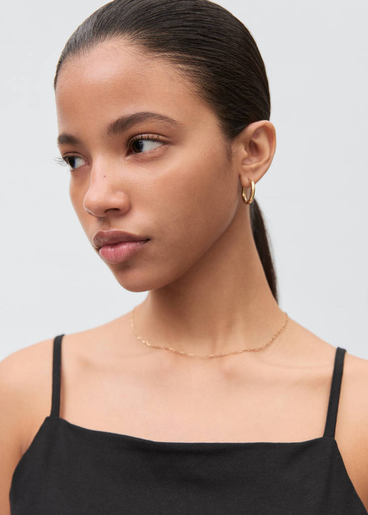 V-neck bandana top — Black