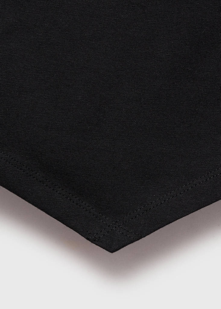V-neck bandana top — Black