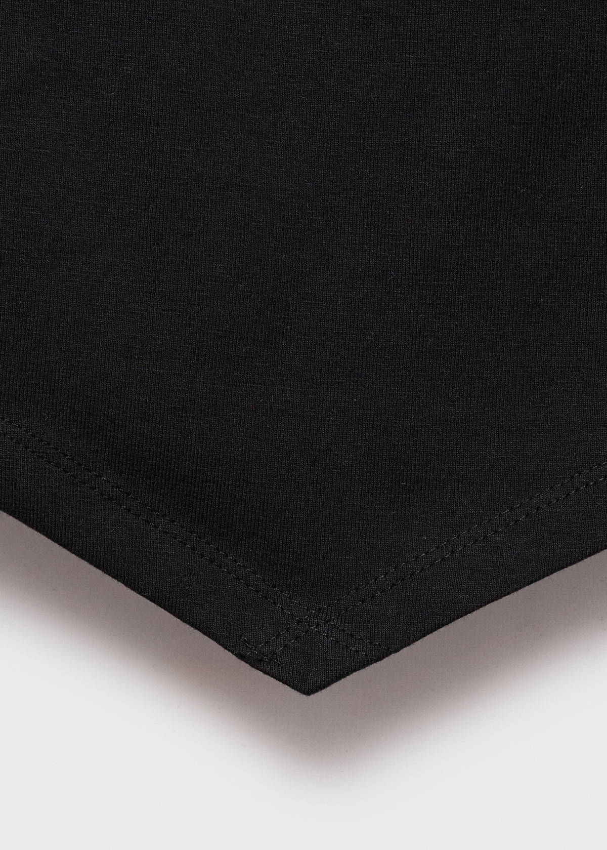 V-neck bandana top — Black