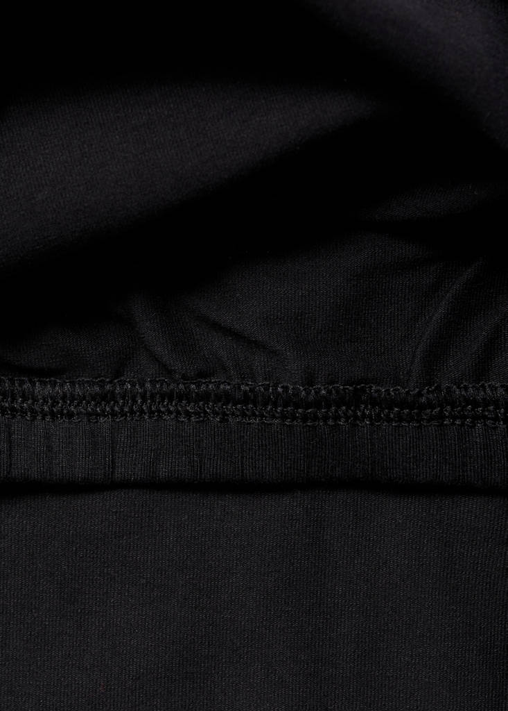 V-neck bandana top — Black