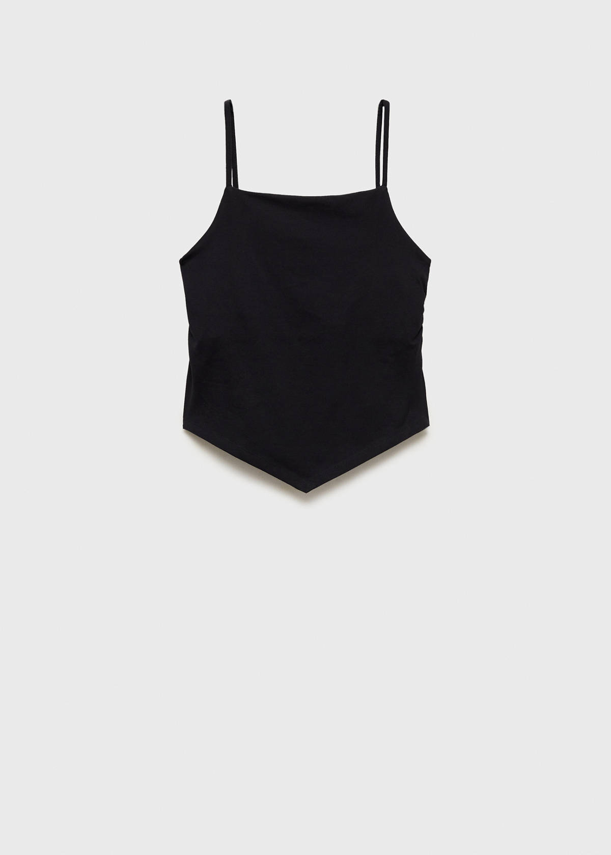 V-neck bandana top — Black