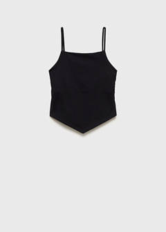 V-neck bandana top — Black 3