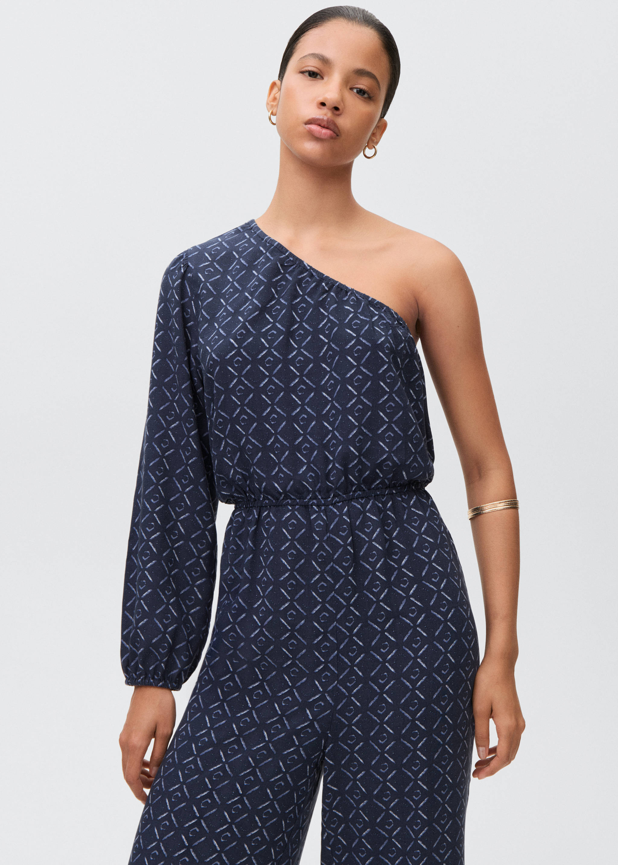 Asymmetric long jumpsuit - Medium plane