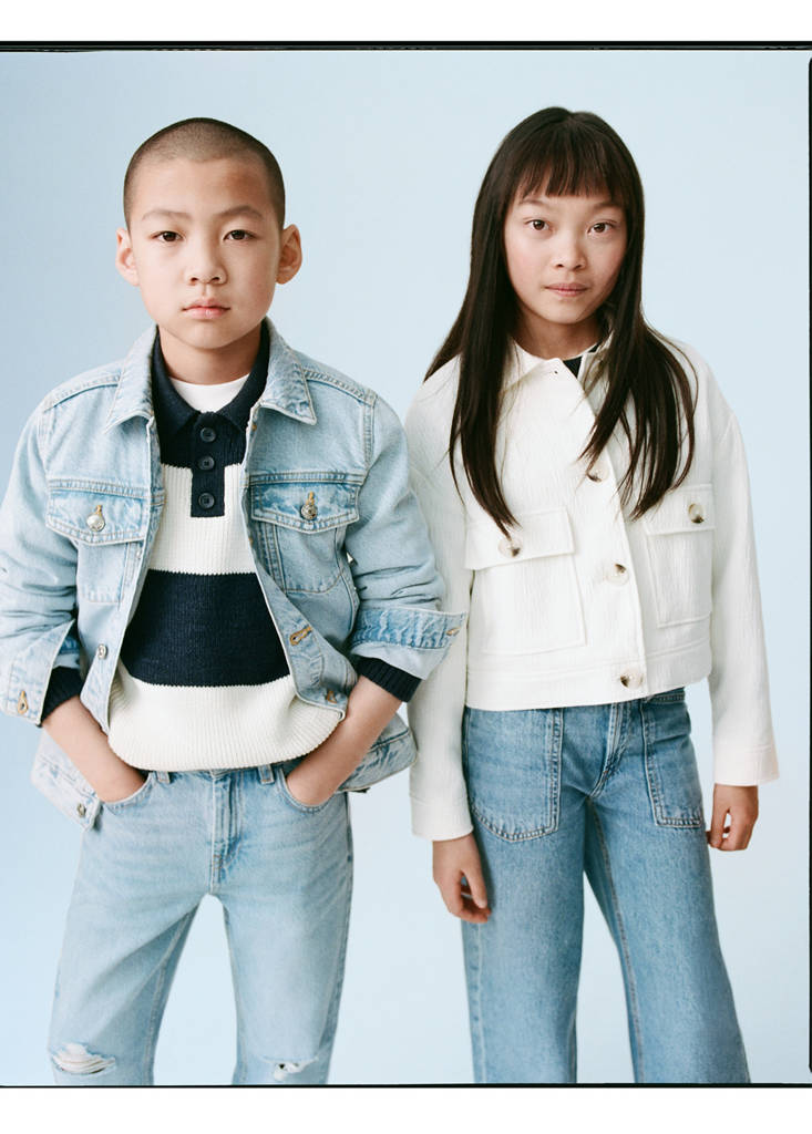 Pocket textured jacket — Ecru