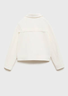 Pocket textured jacket — Ecru 6