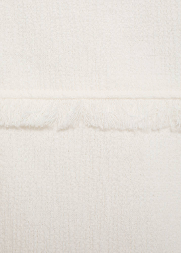 Pocket textured jacket — Ecru