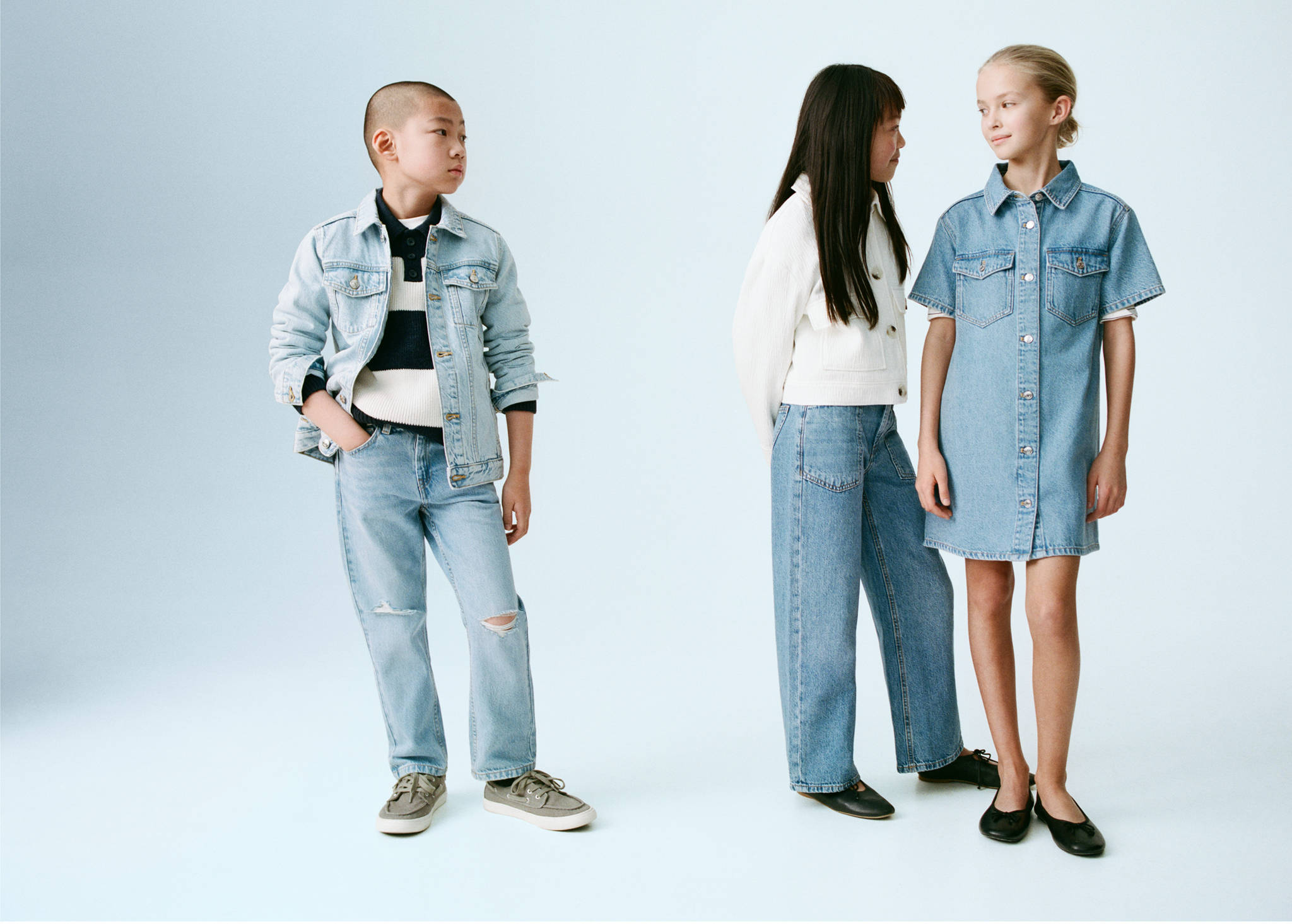 High-waisted wideleg jeans - Panoramic plane