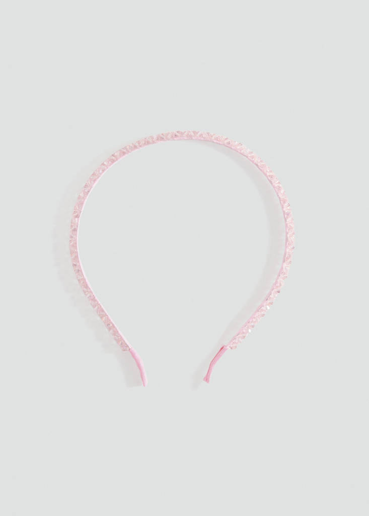 MANGO KIDS - Serre-tête cristaux à facettes rose - Taille unique - Fille