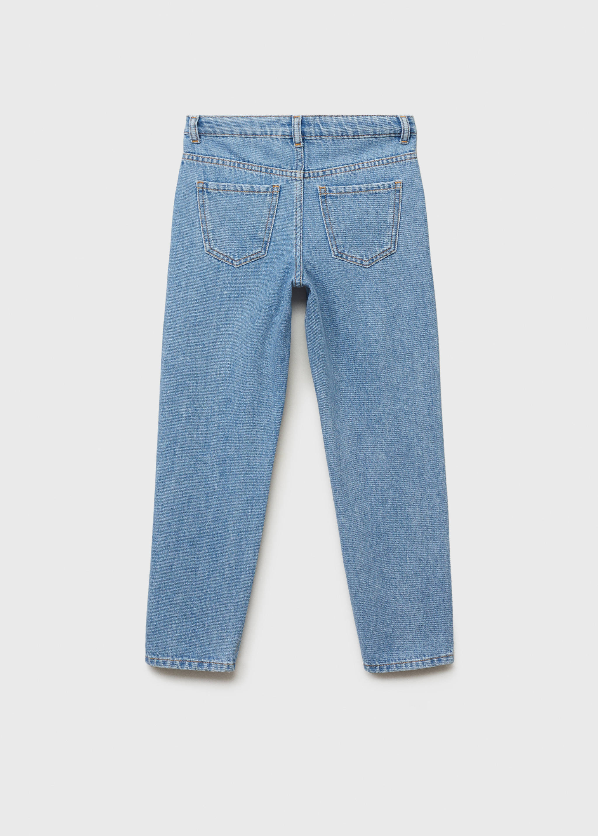 Mom-fit jeans with shiny detail - Reverse of the article