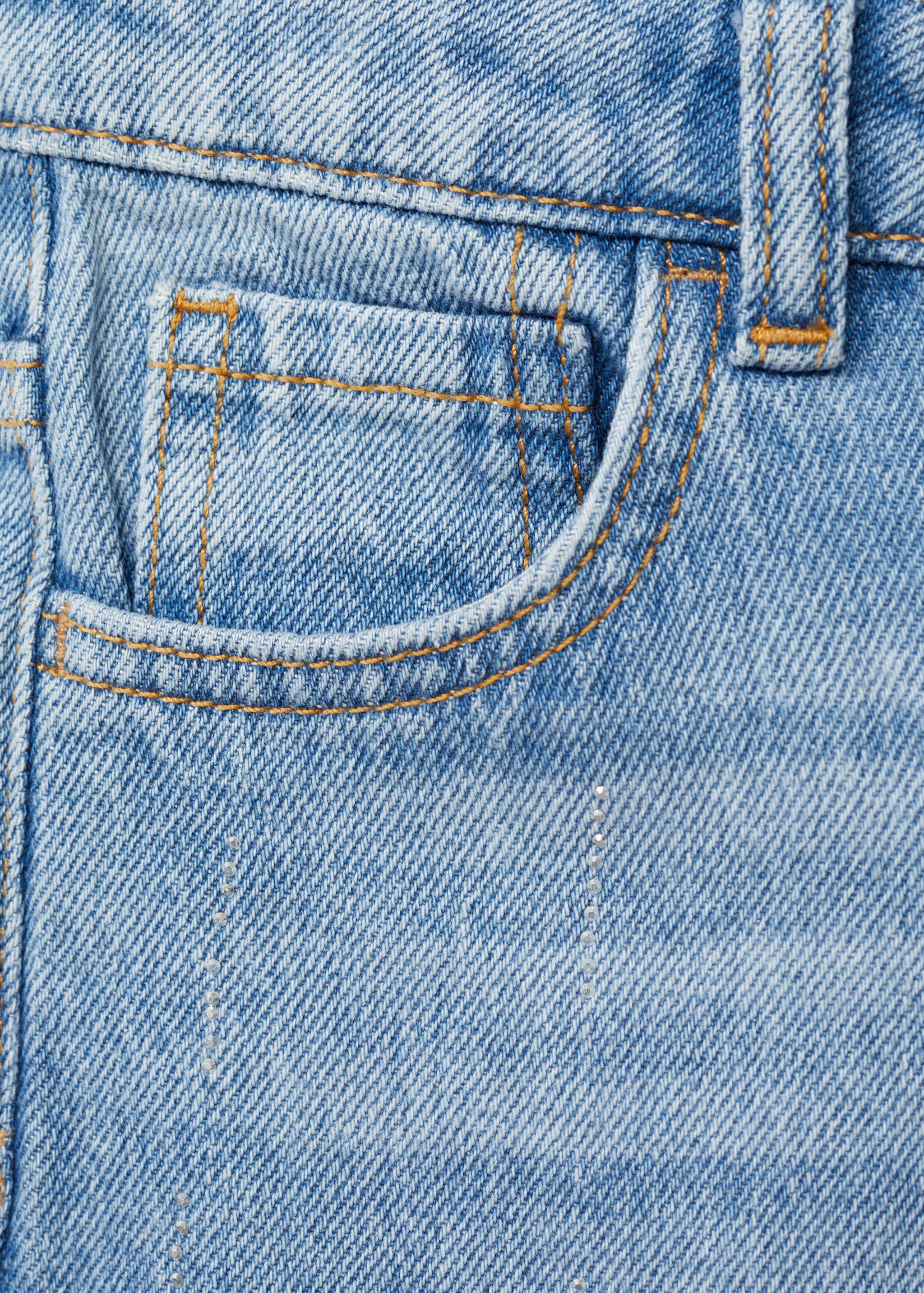 Mom-fit jeans with shiny detail - Details of the article 0
