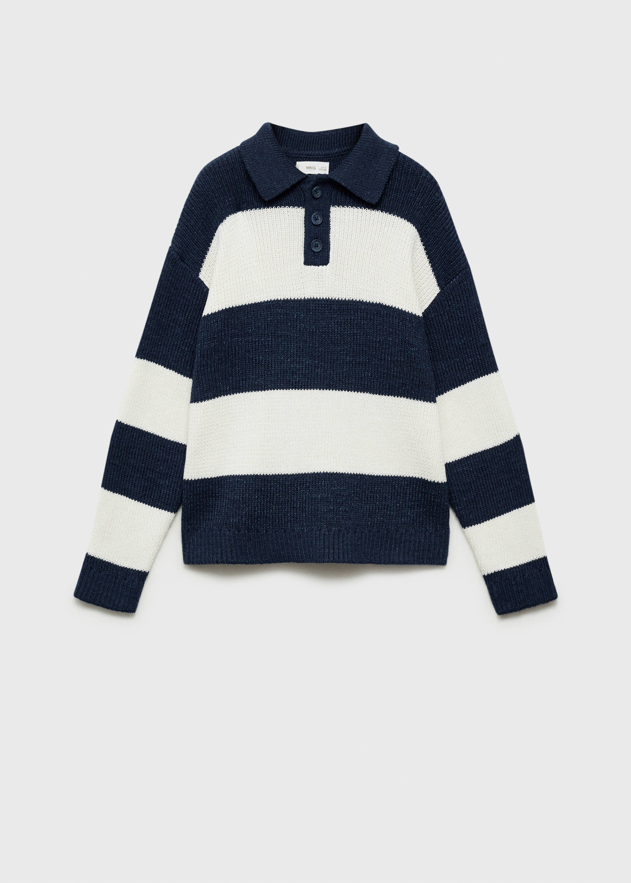 Striped polo-style sweater - Article without model