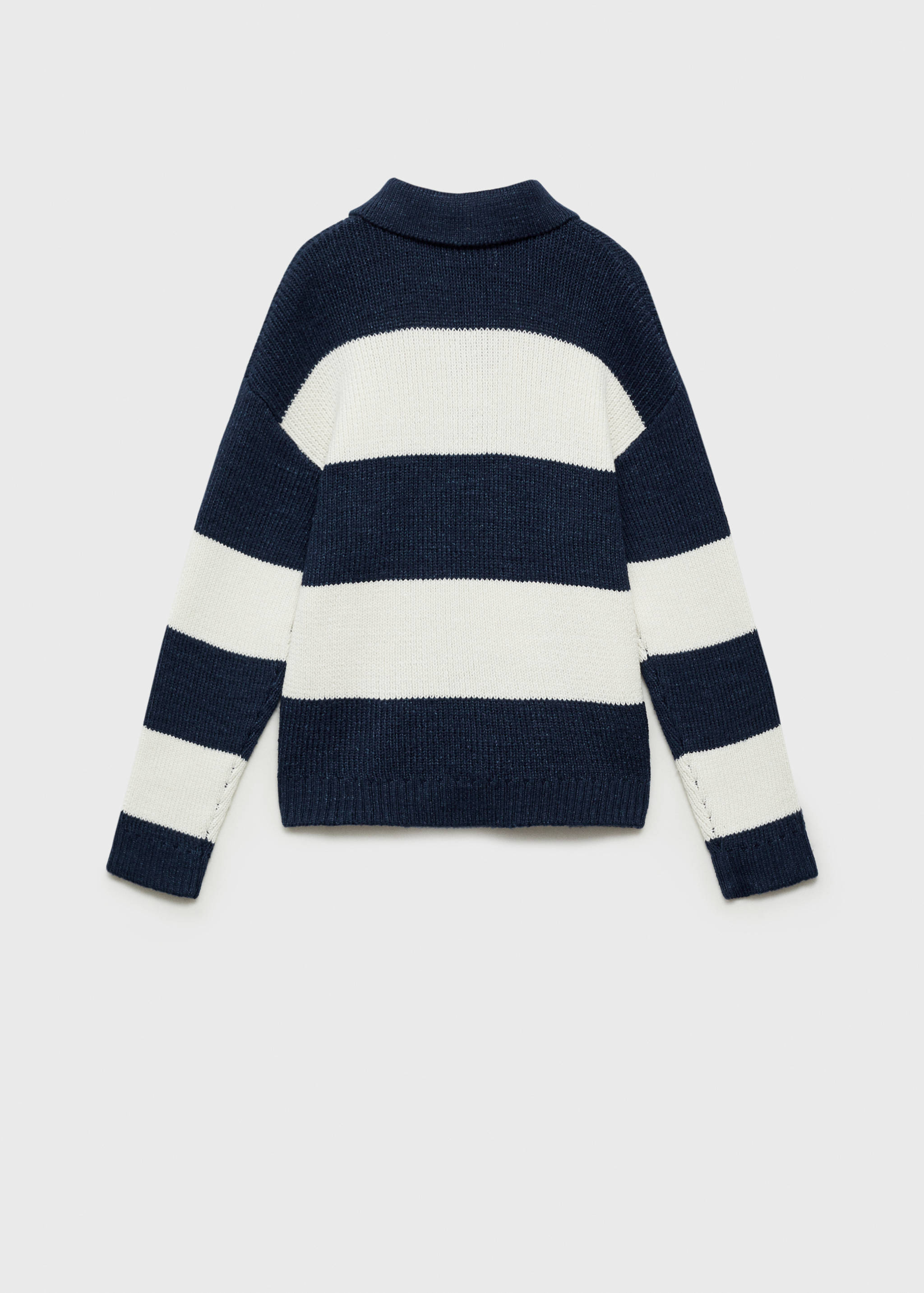 Striped polo-style sweater - Reverse of the article