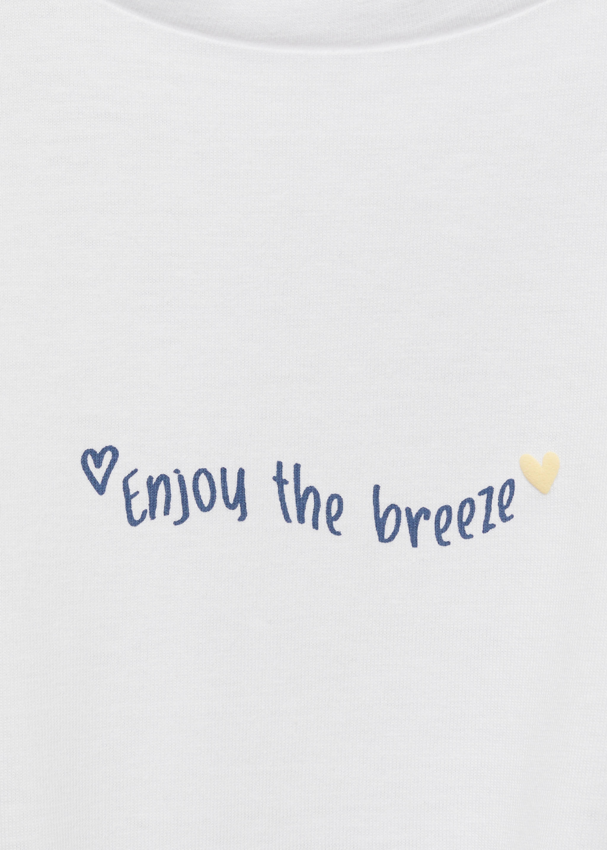 绳结印花T恤 - null