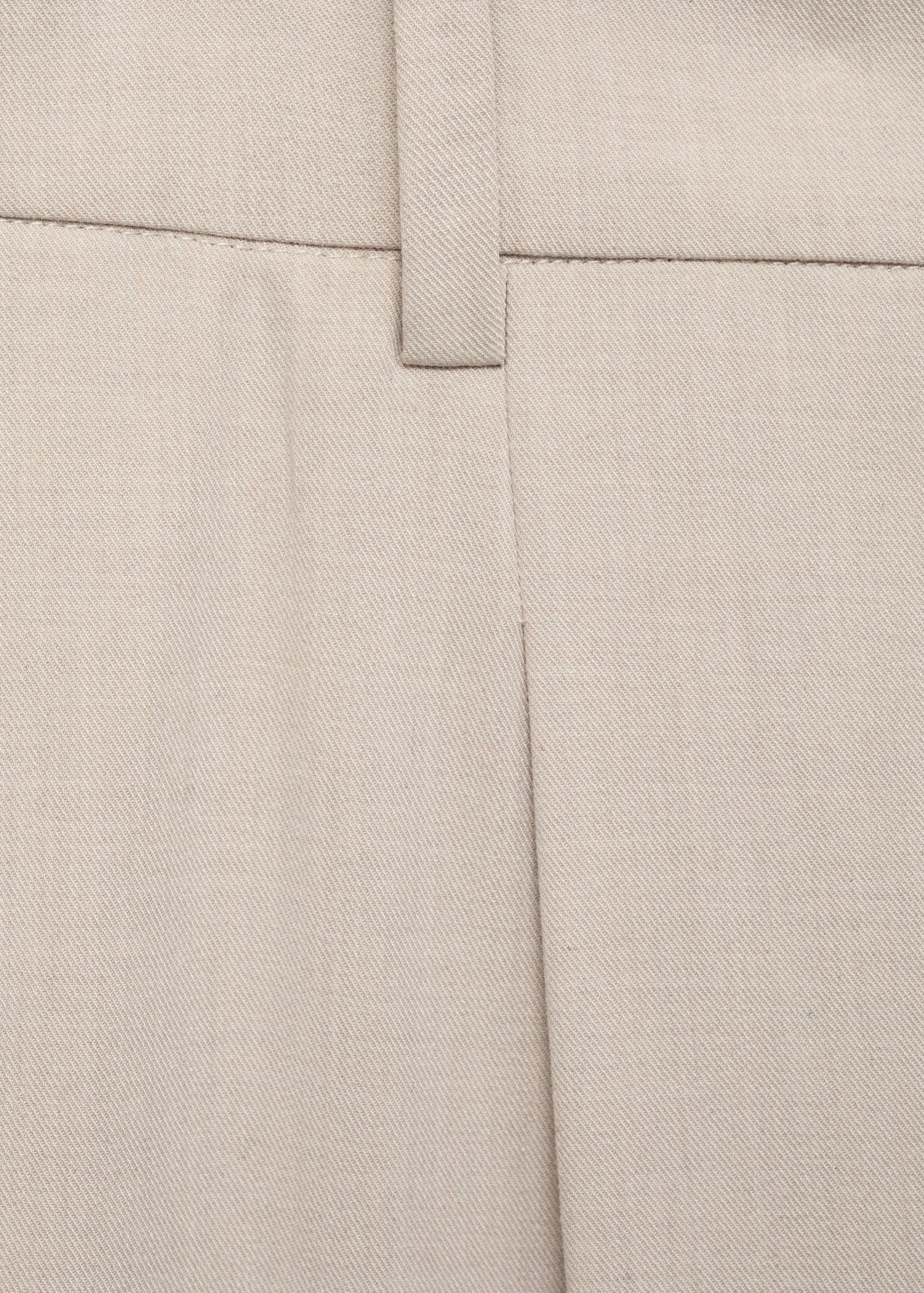 Straight-fit pleated trousers - Details of the article 0