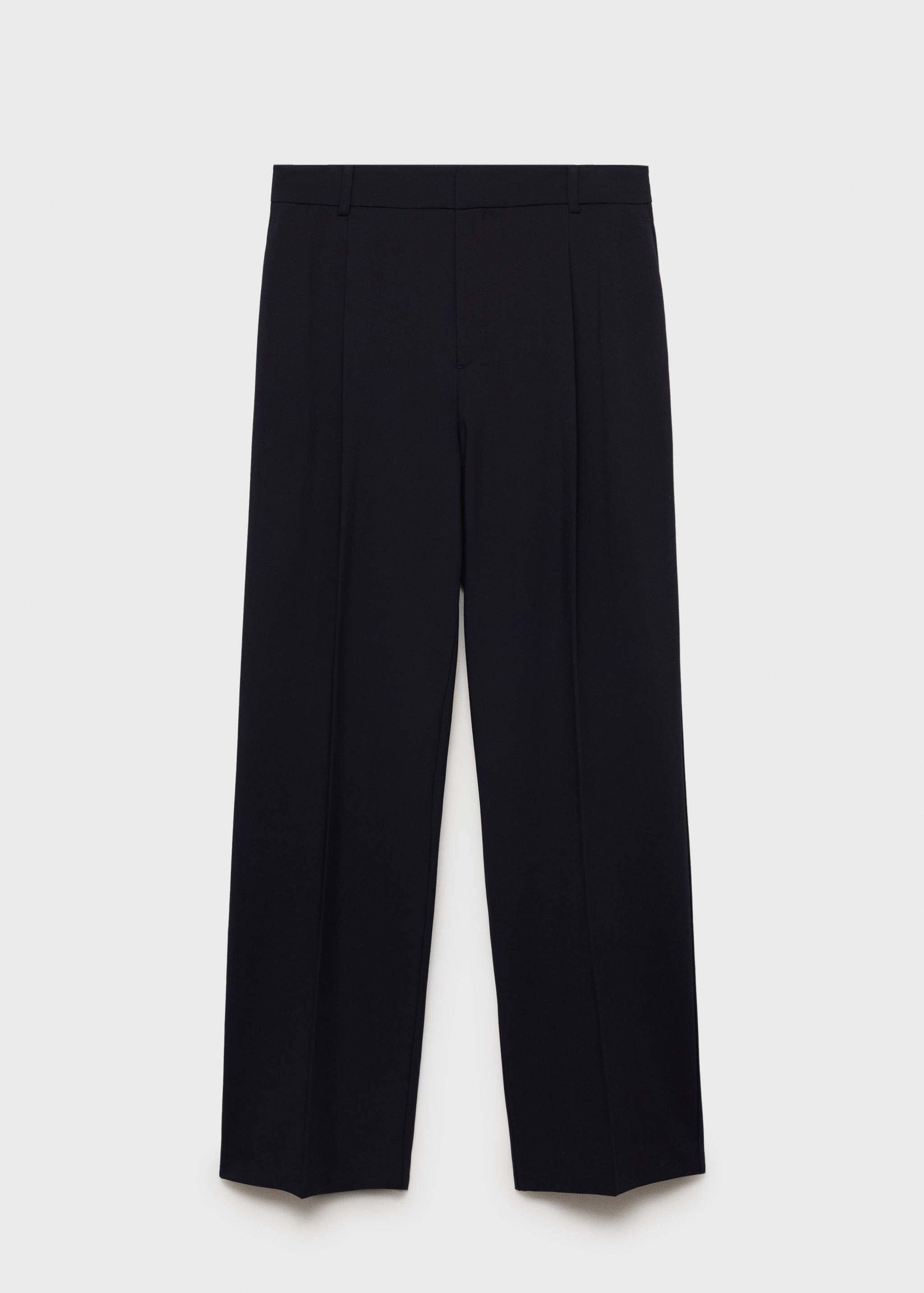 Straight-fit pleated trousers - Article without model