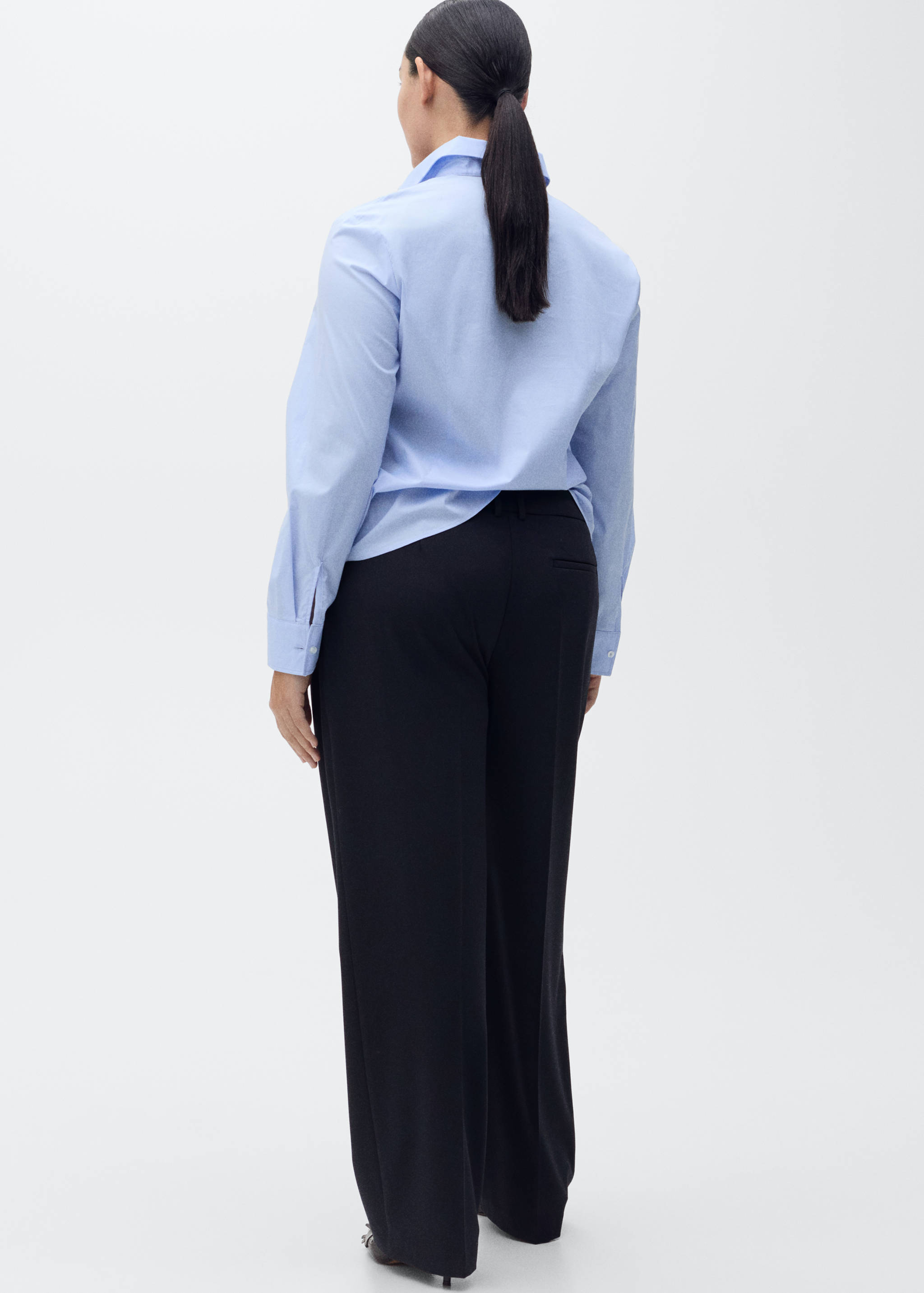 Straight-fit pleated trousers - Details of the article 4