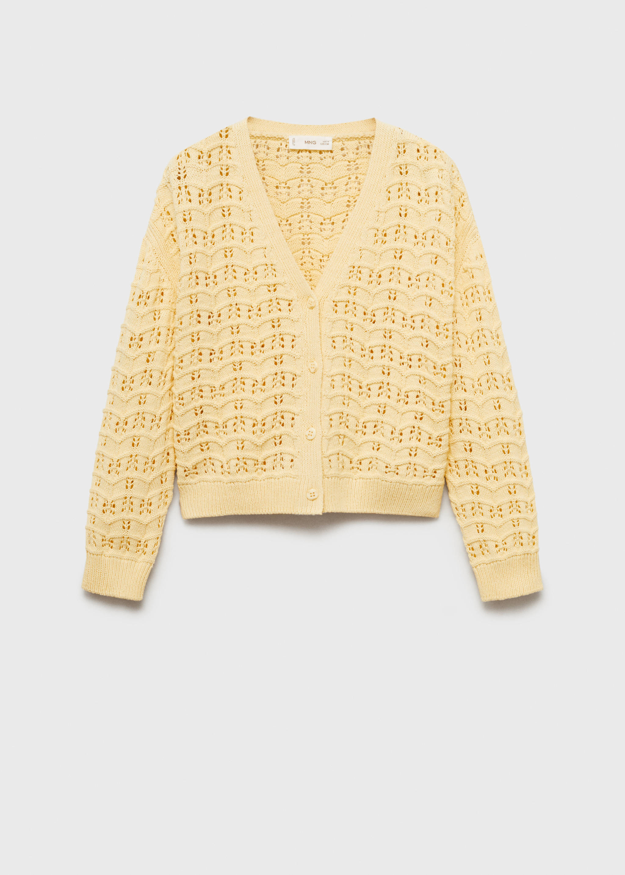 Openwork knit cardigan - Article without model