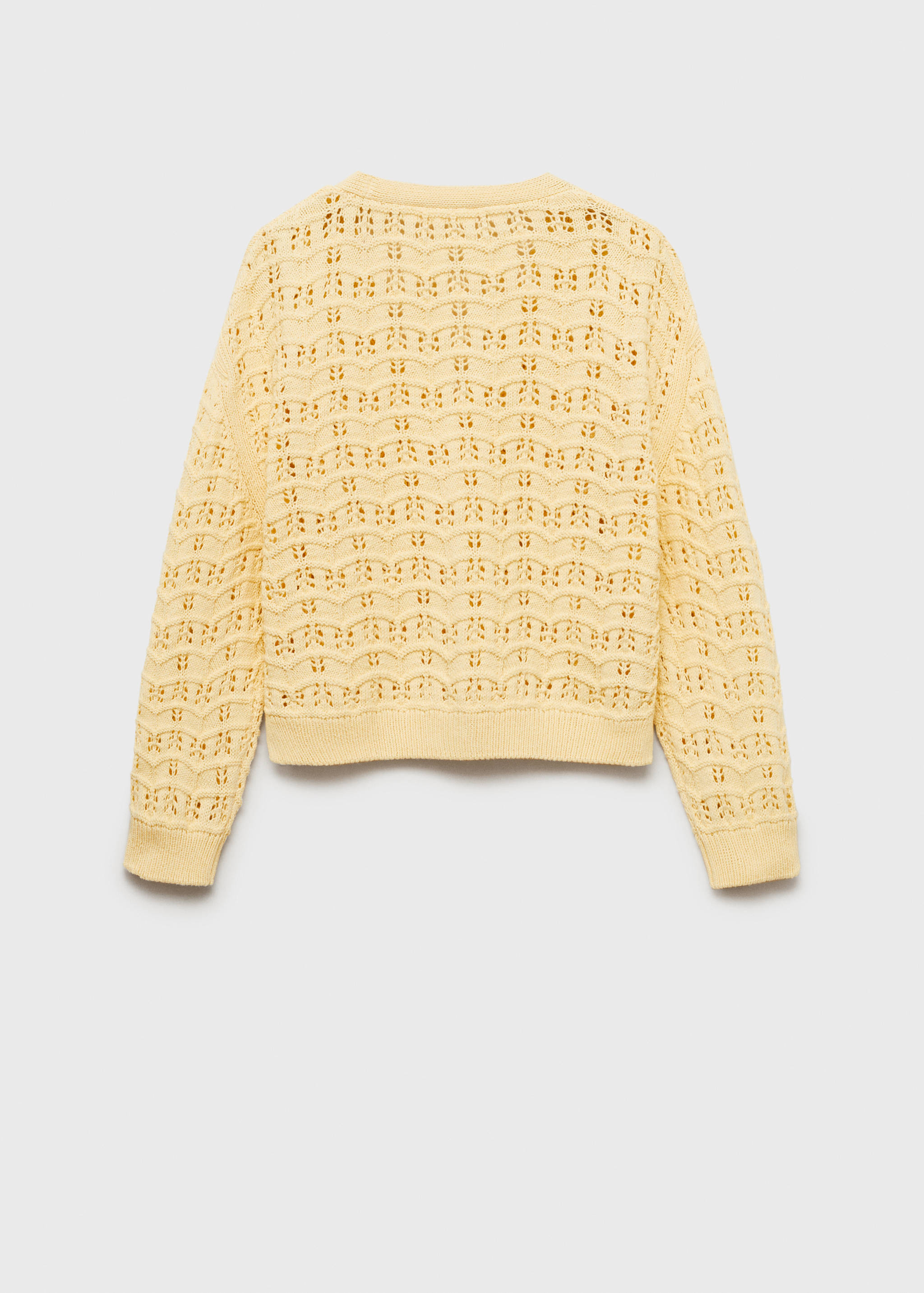 Openwork knit cardigan - Reverse of the article