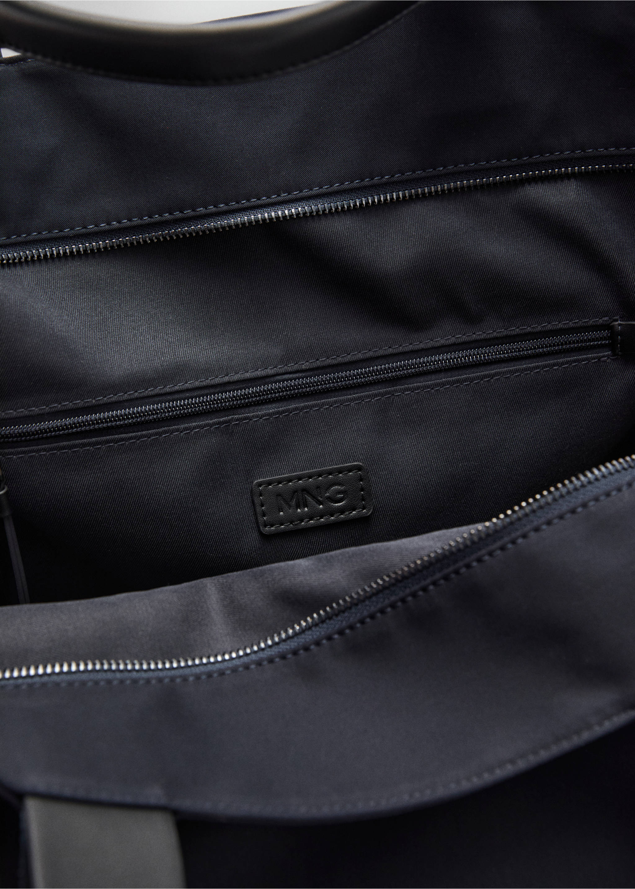 Bolso tote algodón bolsillos - Detalle del artículo 4, Azul marino. Ref: 87094807-00.