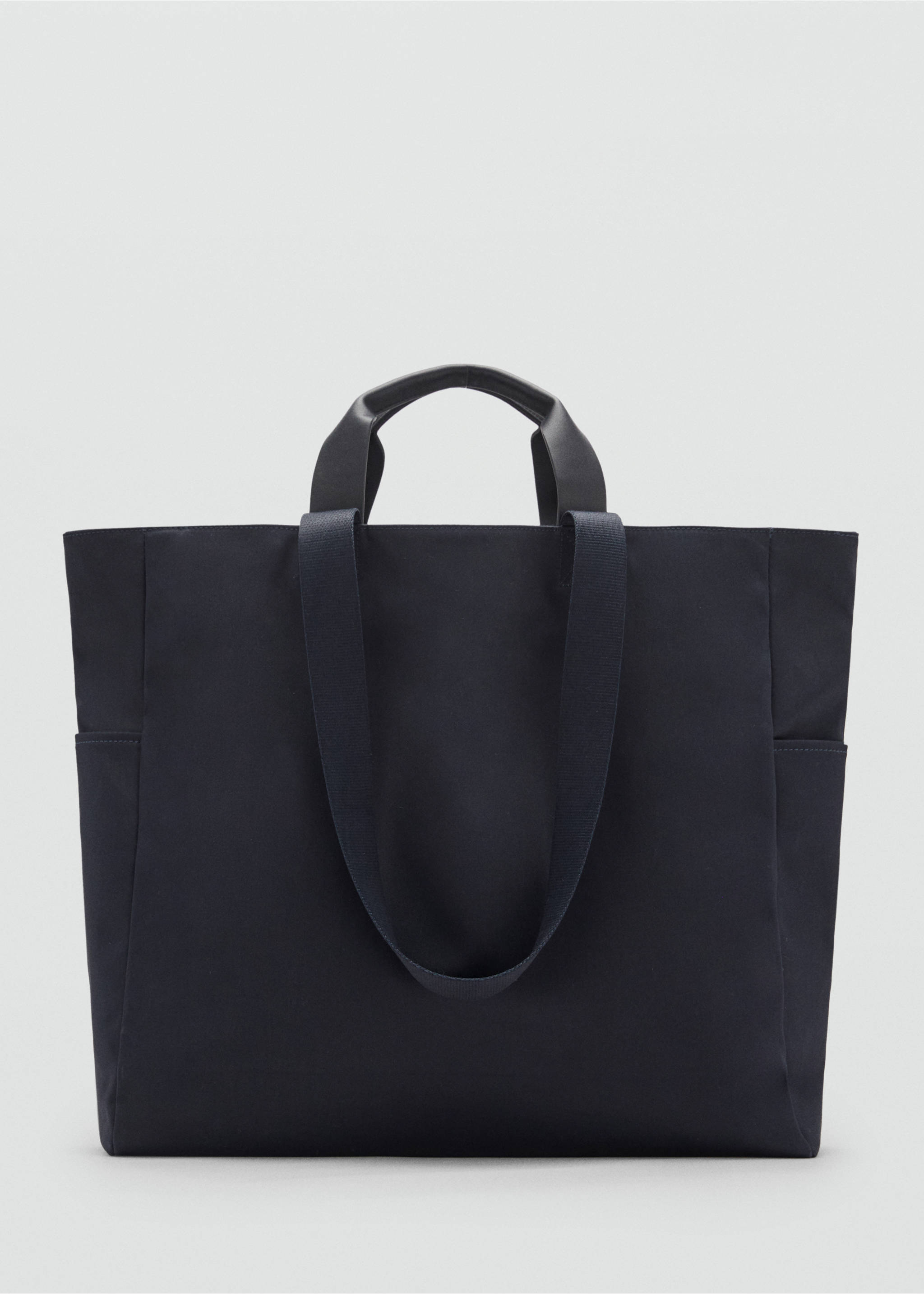 Bolso tote algodón bolsillos - Artículo sin modelo, Azul marino. Ref: 87094807-00.