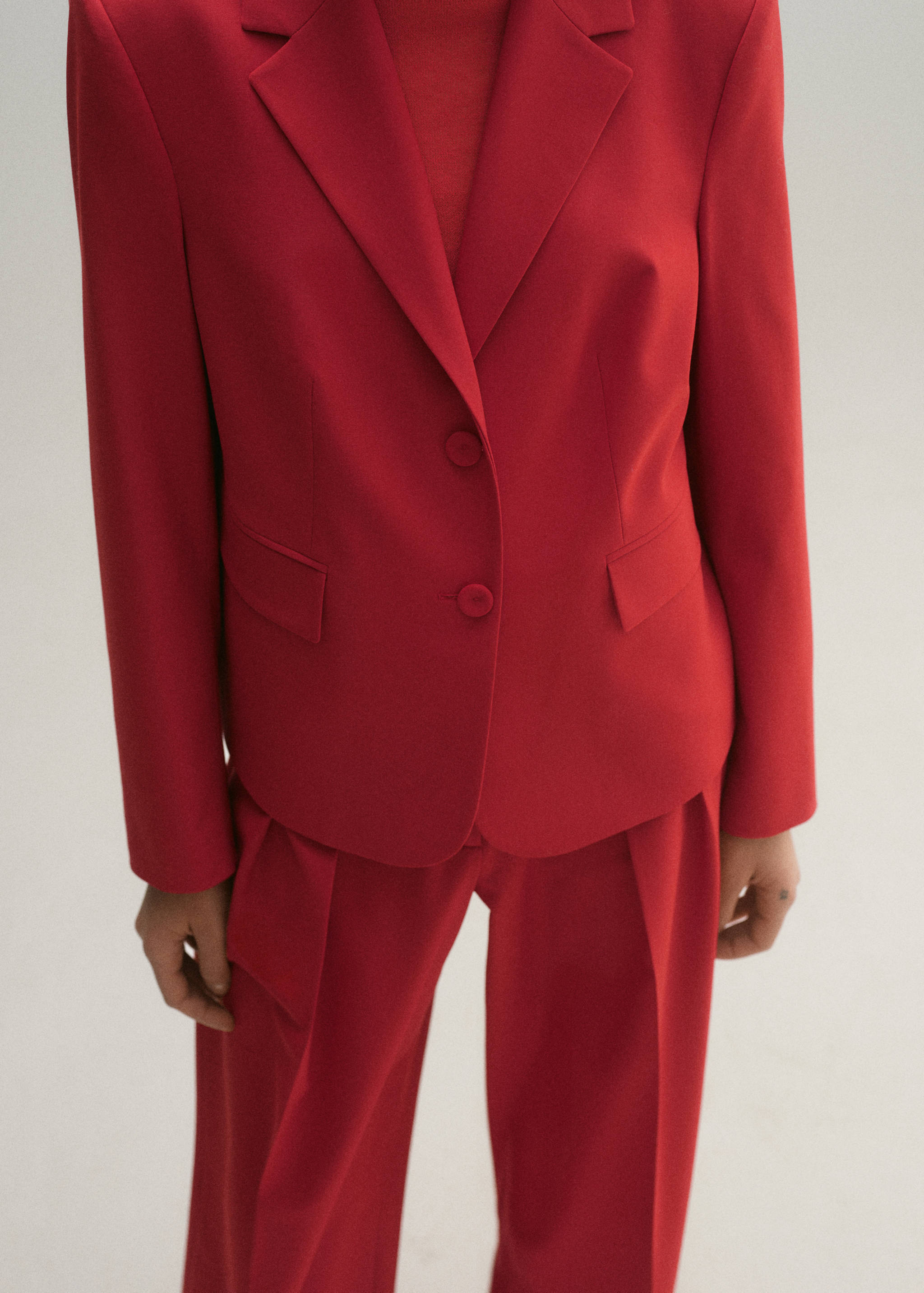 Wool-blend suit blazer - Reverse of the article