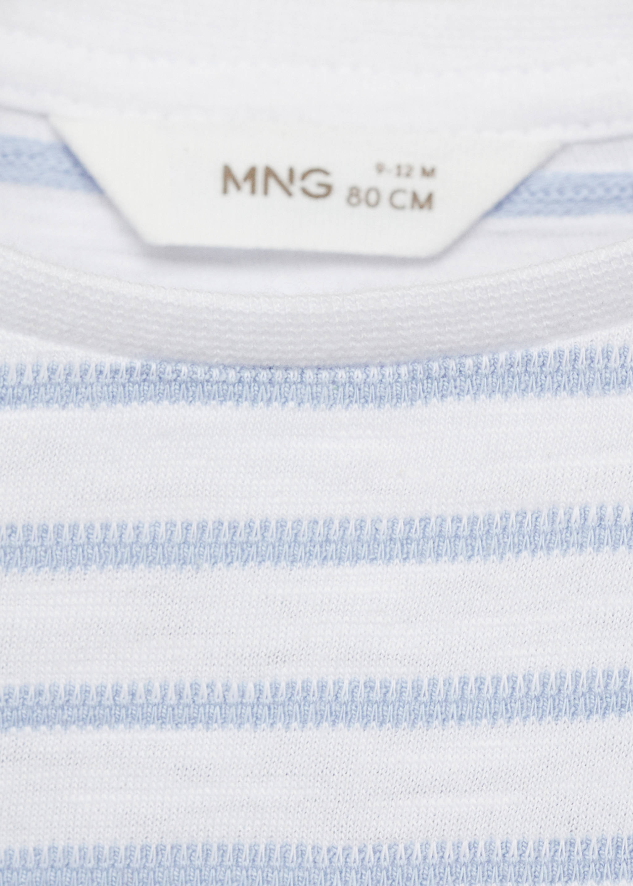 100% cotton striped t-shirt - Details of the article 0