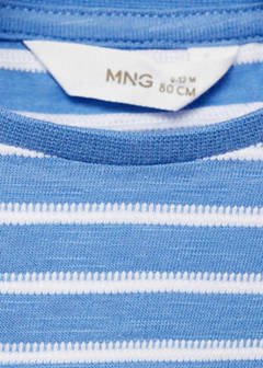 100% cotton striped t-shirt — Blue 6