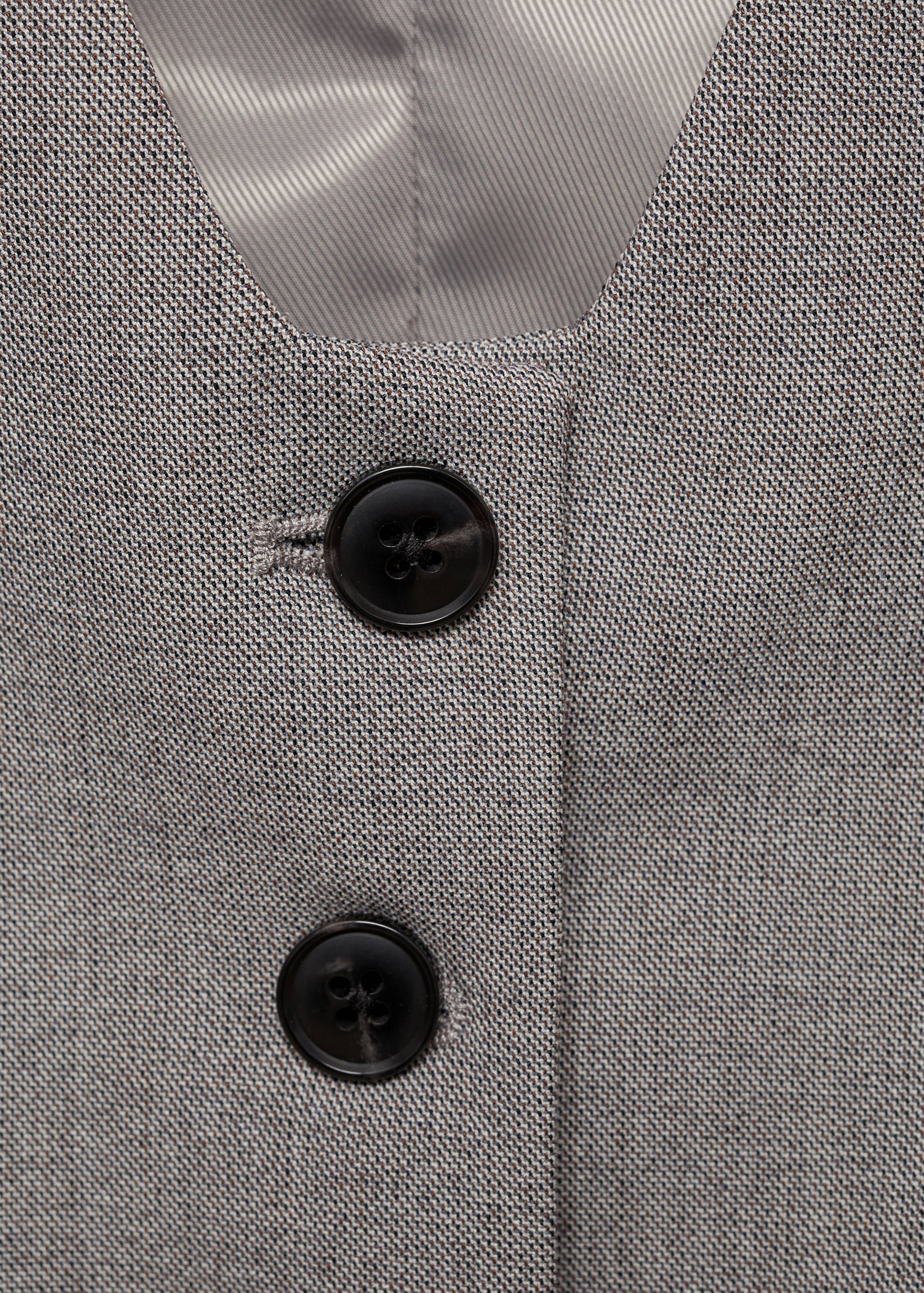 Cropped suit waistcoat - Details of the article 8