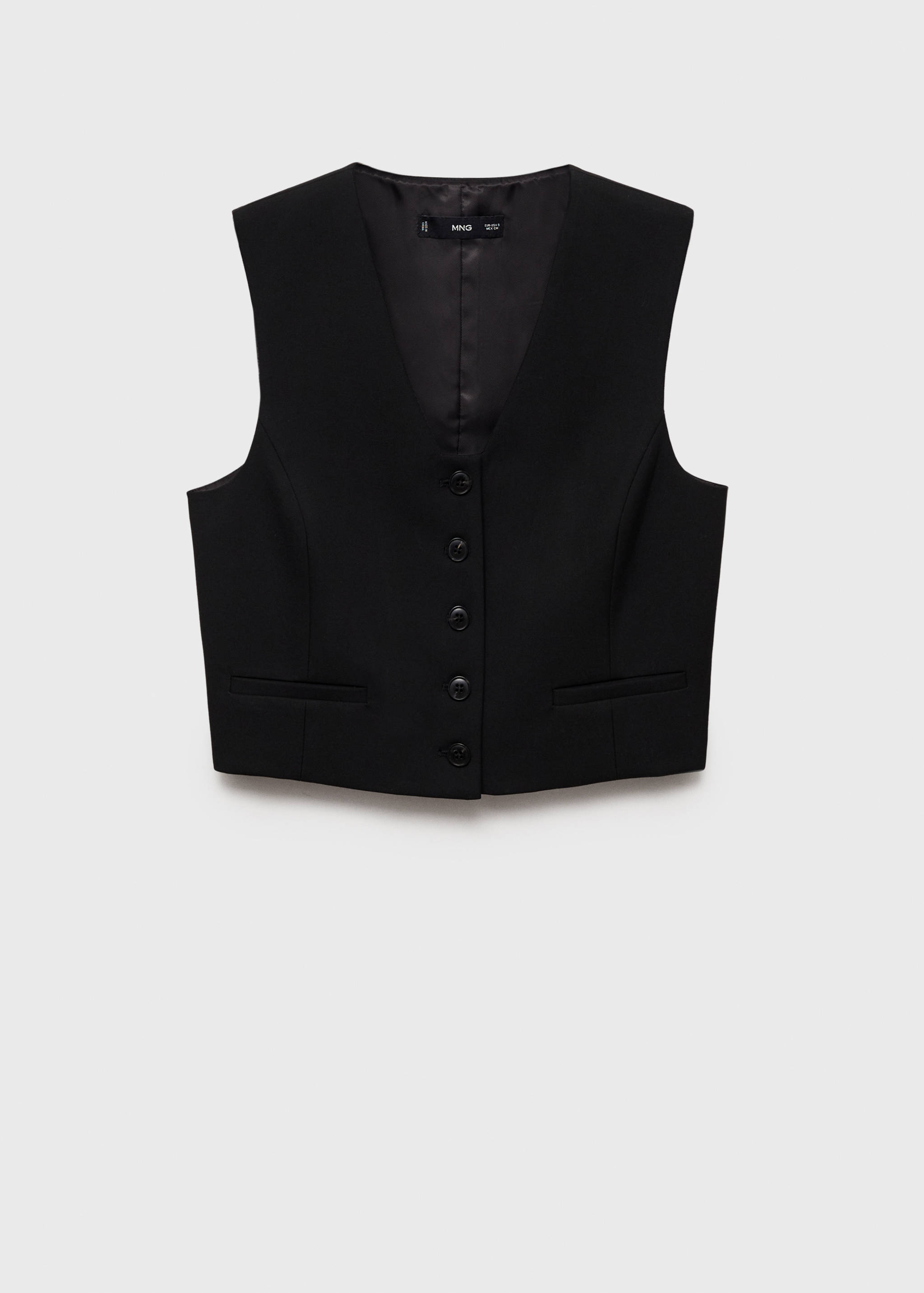 Cropped suit vest - Article without model