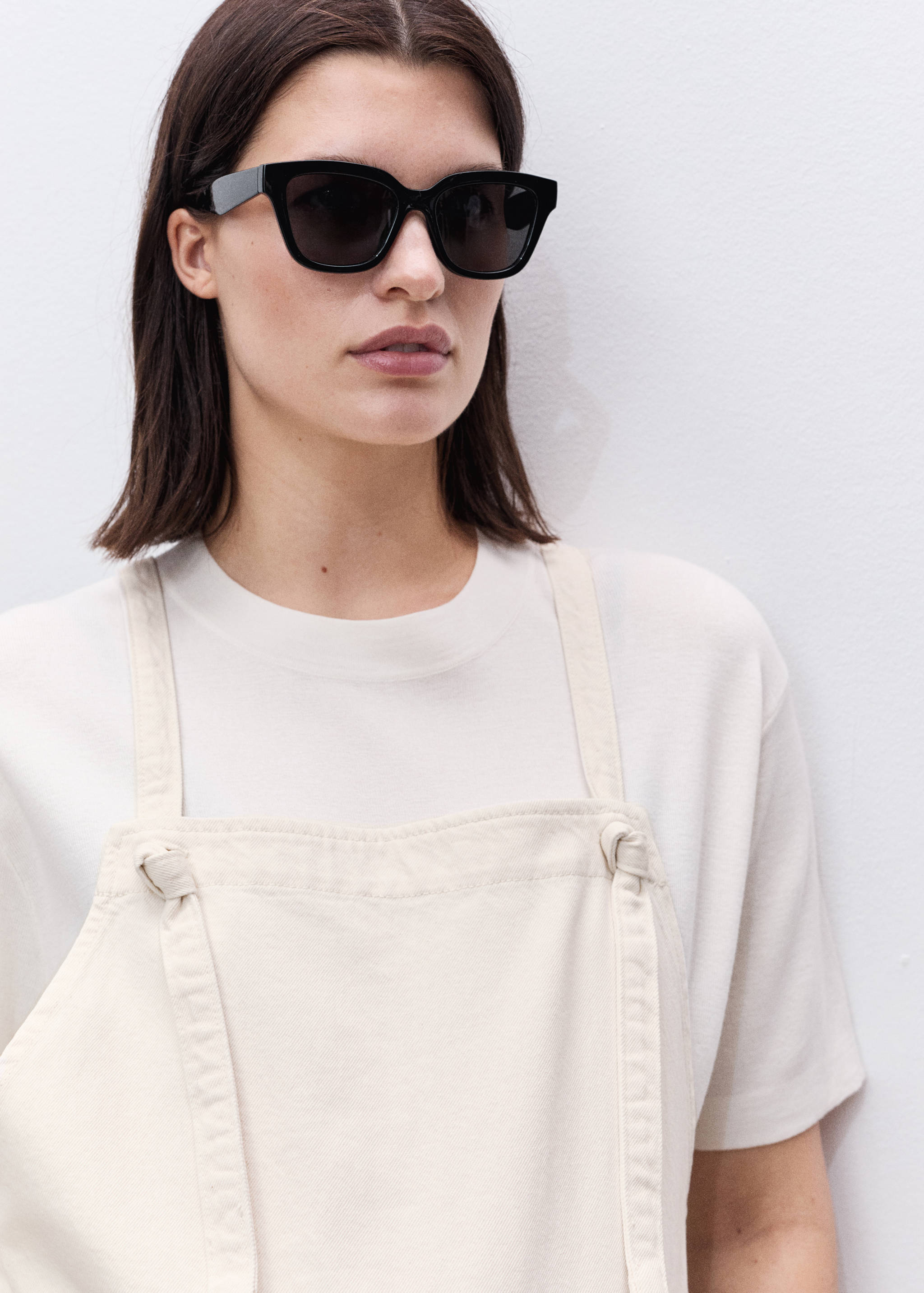Maternity denim dungarees - Details of the article 1